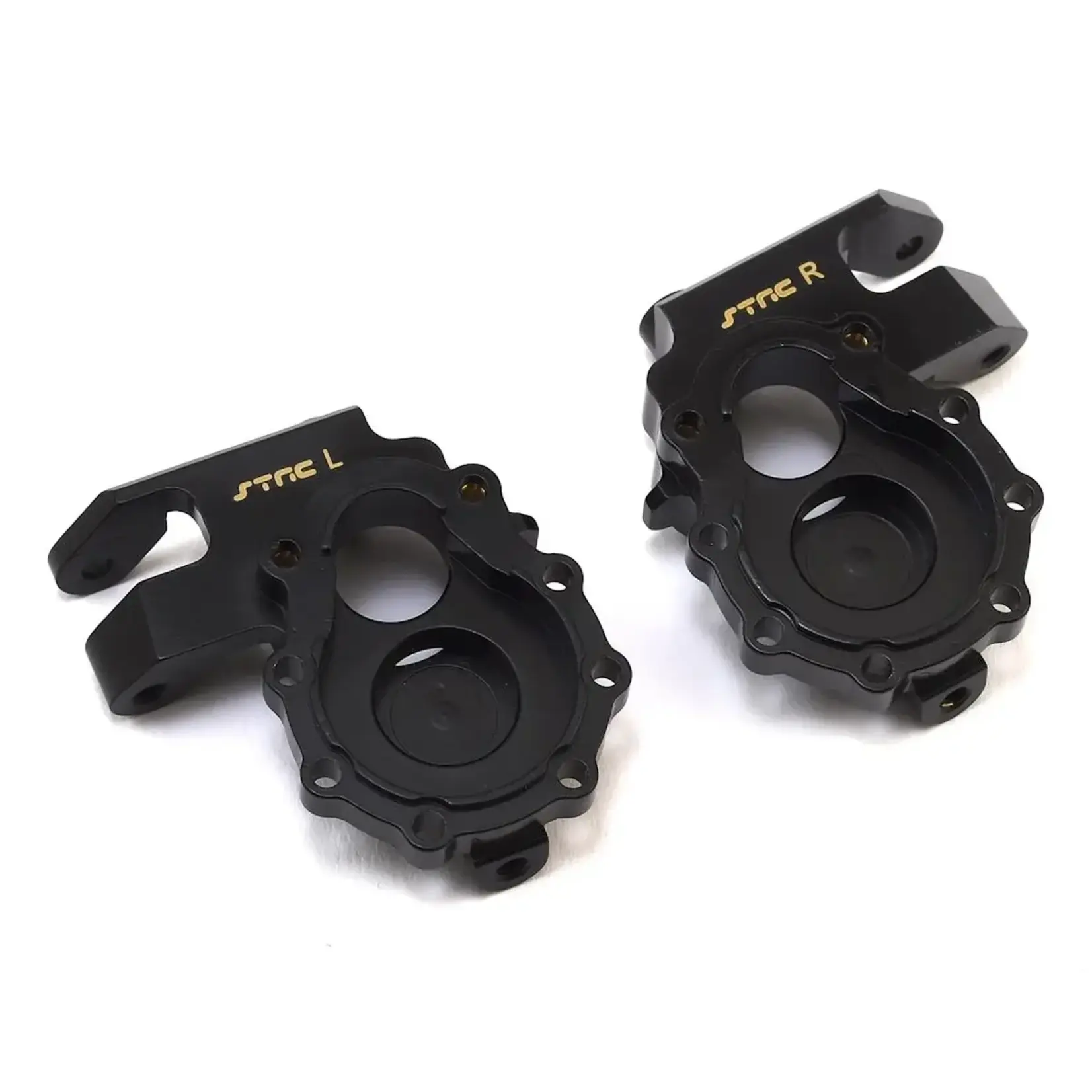 STRC SPTST8252BR ST Racing Concepts Brass Front Steering Knuckles for Traxxas TRX-4 (Black) (2)