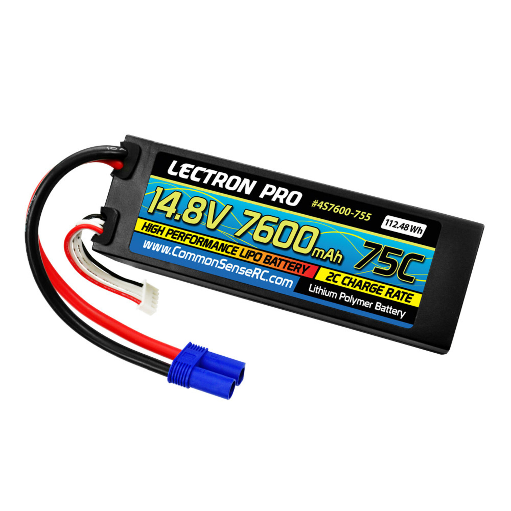 Lectron Pro 4S7600-755 Lectron Pro 14.8V 7600mAh 75C EC5