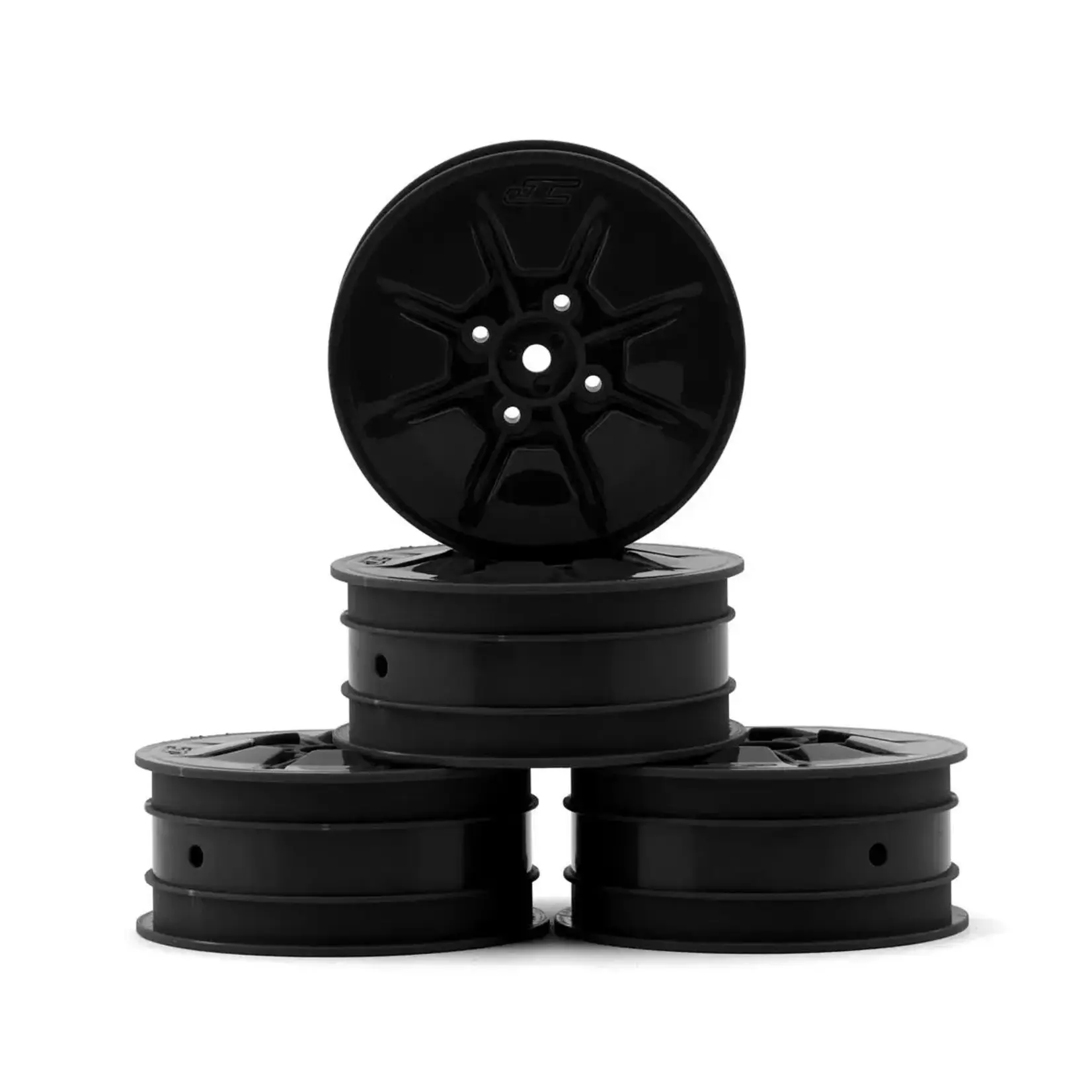 JConcepts JCO3470B JConcepts Pioneer – B84 | B74 | XB4 | L1R | 22X-4, 2.2" 4wd Front Wheel-Black
