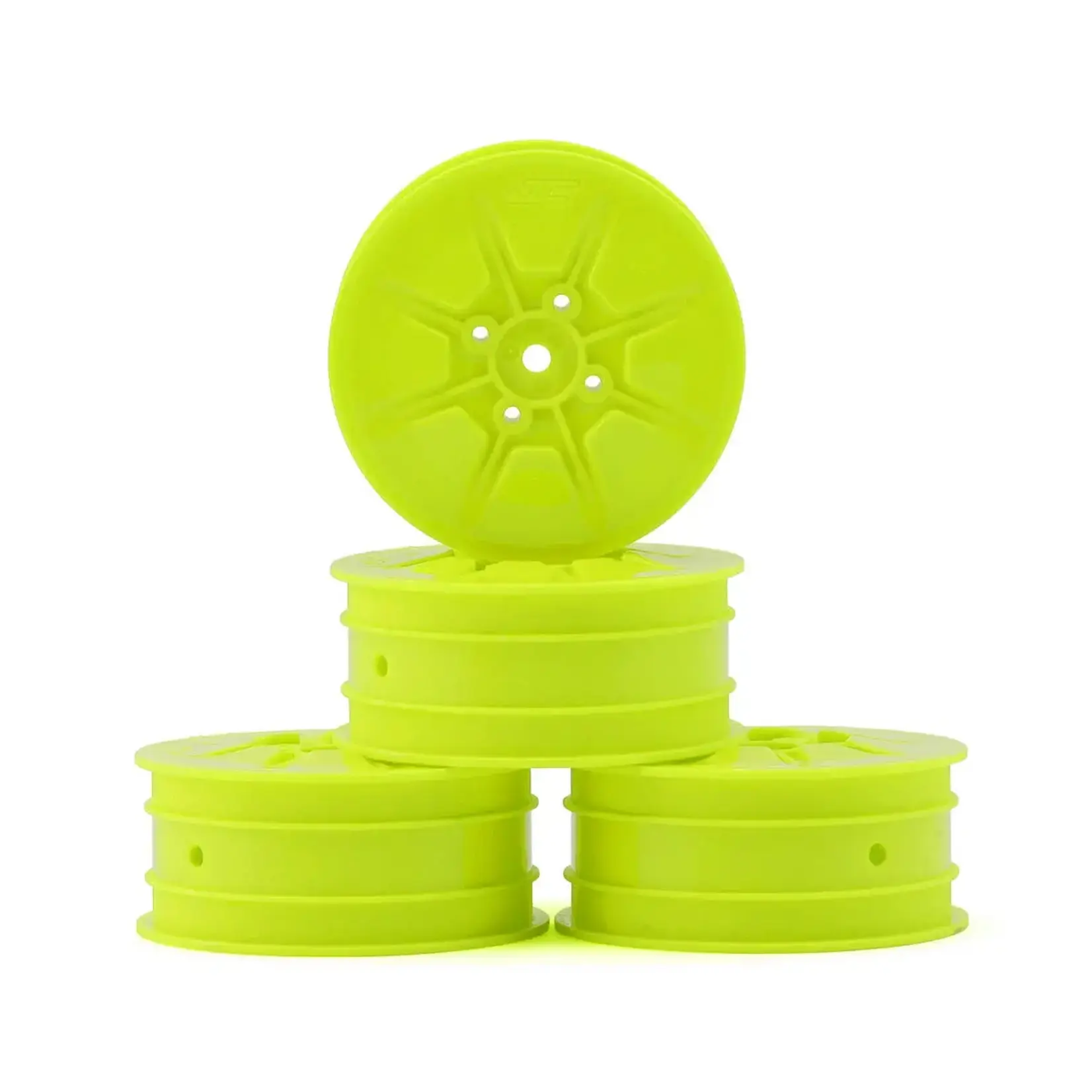 JConcepts JCO3470Y Jconcepts Pioneer – B84 | B74 | XB4 | L1R | 22X-4, 2.2" 4wd Front Wheel - Yellow