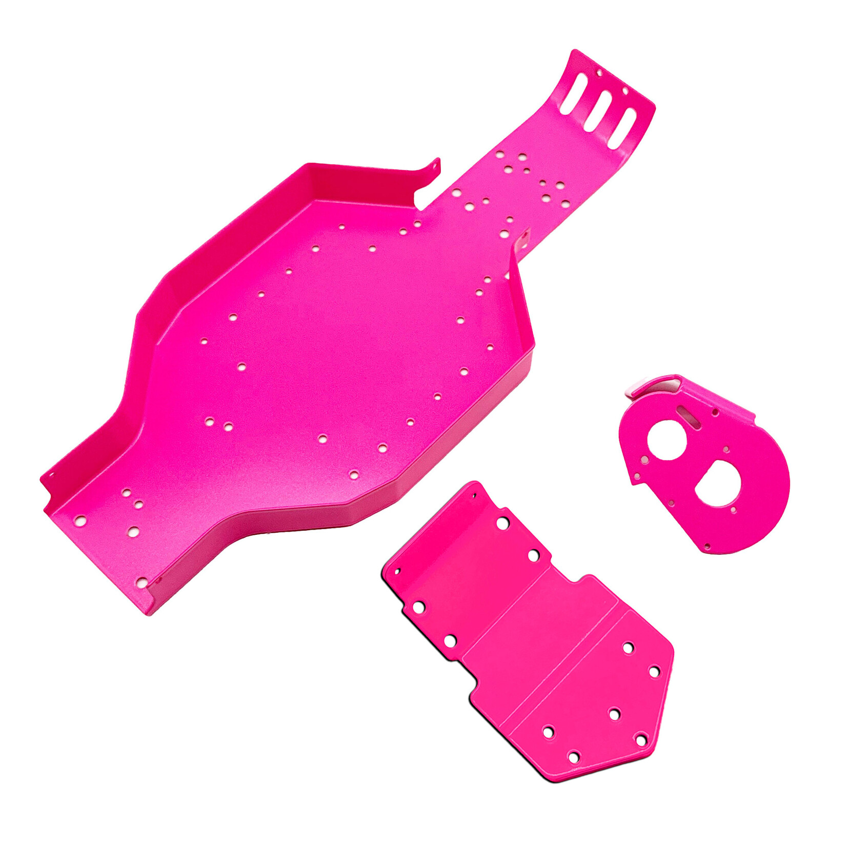 Racers Edge RCE7805P Racers Edge Authentic RC10T Chassis - Powdercoated in Retro Pink