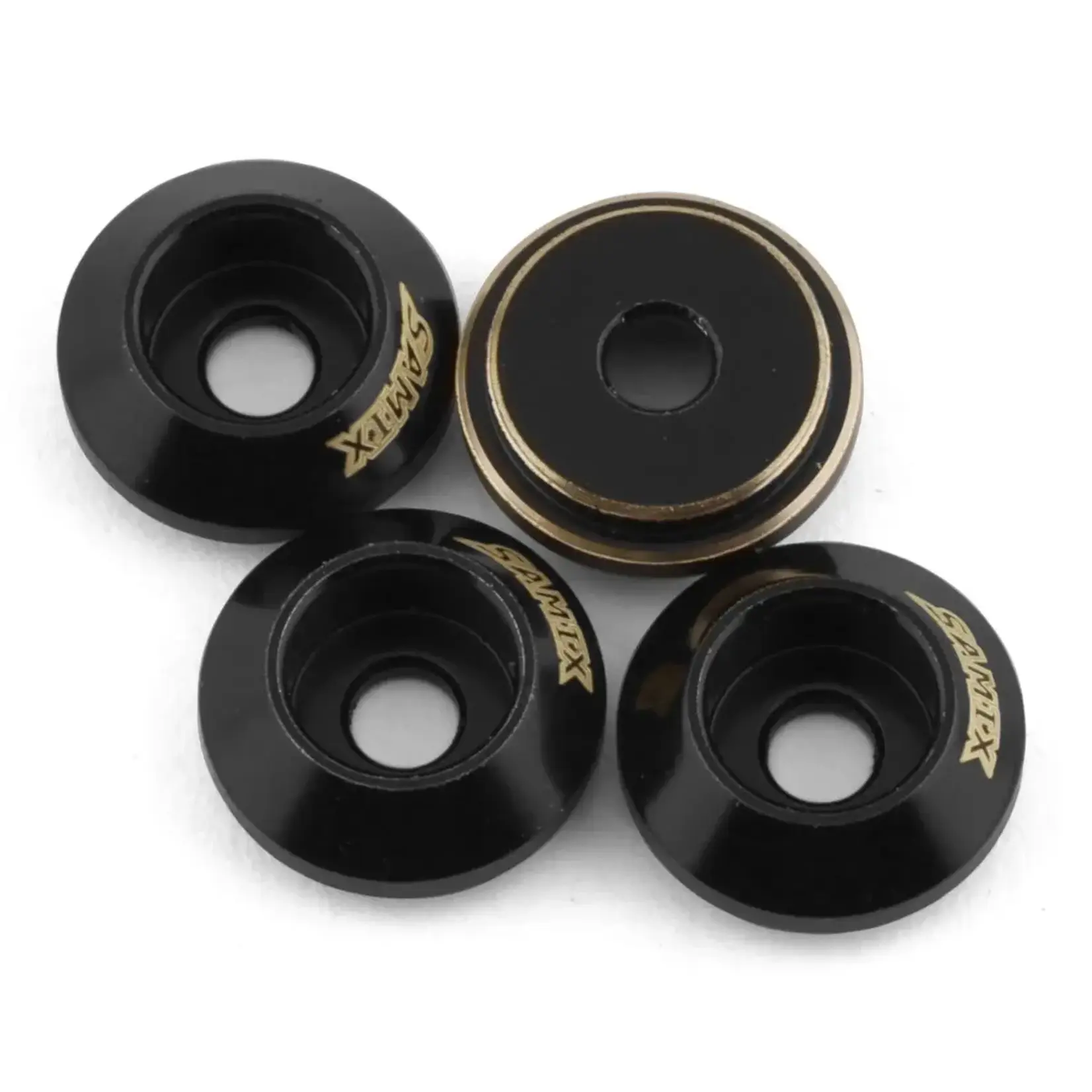 Samix SAMTRX4M-4047 Samix Brass Shock Cups for Traxxas TRX-4M (4) (1.5g)
