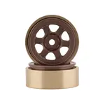 SSD SSD00440 SSD RC 1.0 Aluminum/Brass Challenger Wheels (Bronze) (2) SCX24