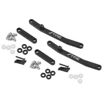 STRC SPTSTA204002BK STRC Axial AX24 Aluminum Front & Rear Steering Links (Black)