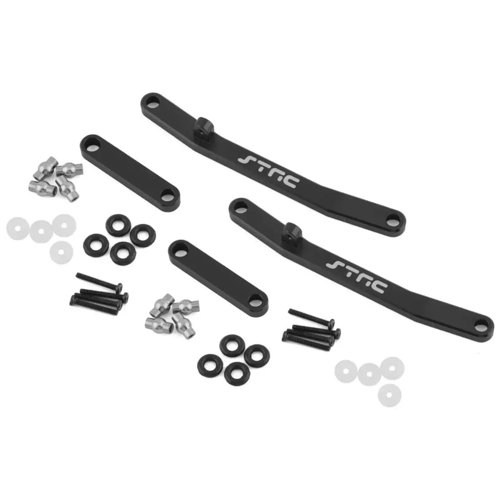 STRC SPTSTA204002BK STRC Axial AX24 Aluminum Front & Rear Steering Links (Black)