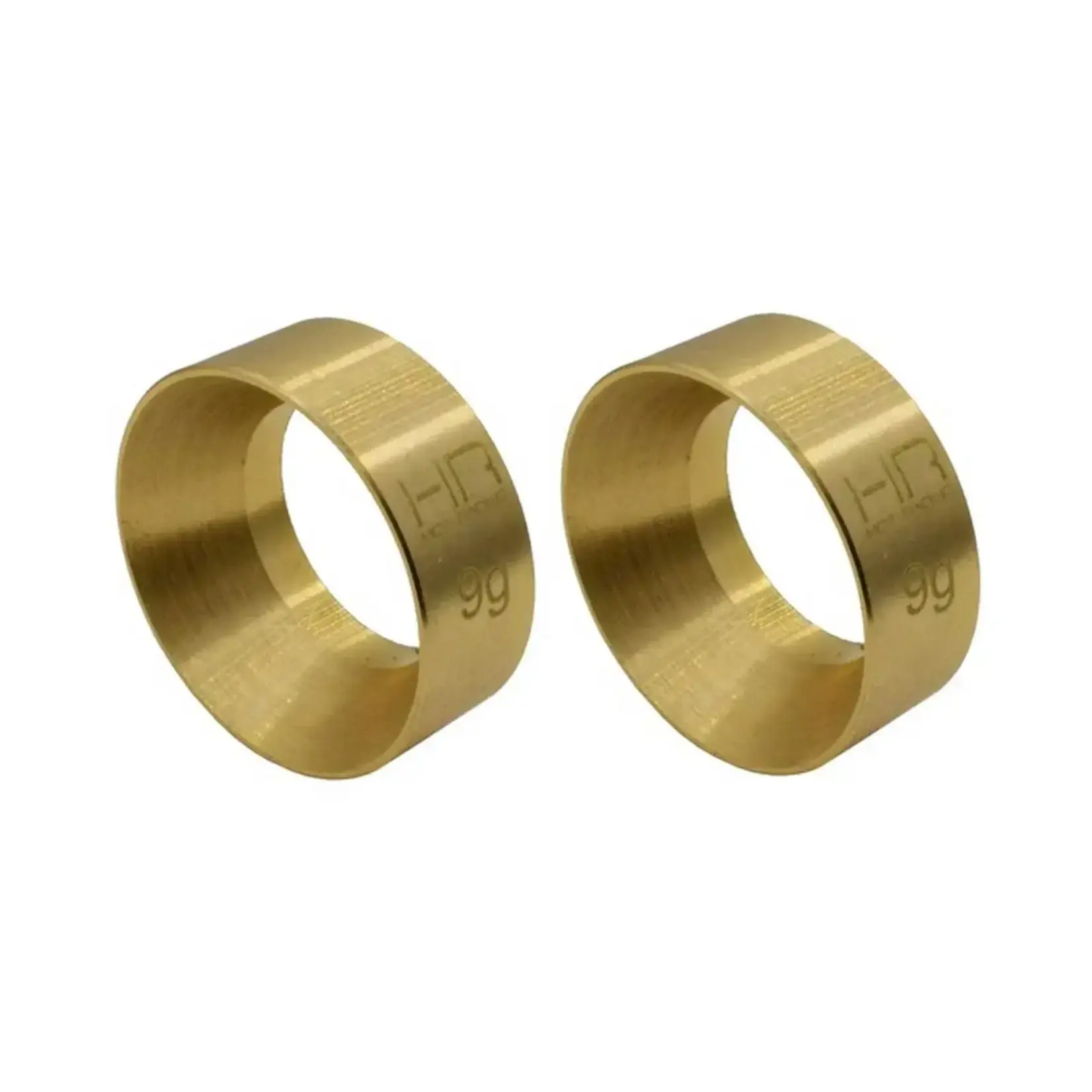 Hot Racing HRASXTF2612H Hot Racing Axial SCX24 Brass KMC Machete Wheel Weights (2) (9g)