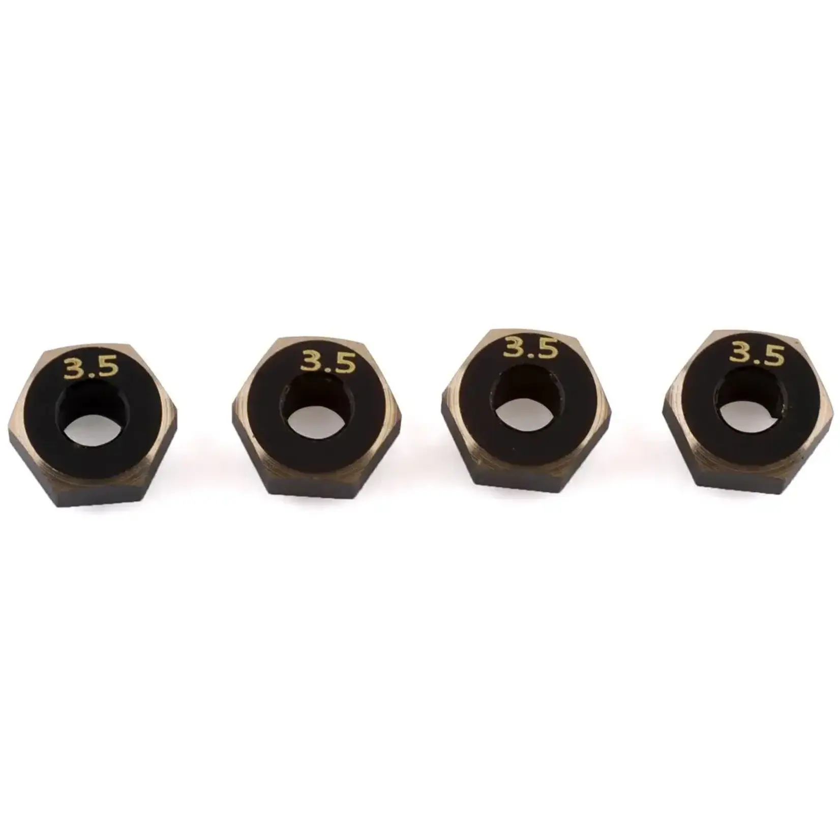 Samix SAMSCX24-4063-3.5 Samix SCX24 Brass Hex Adapter (4) (3.5mm) (1g)