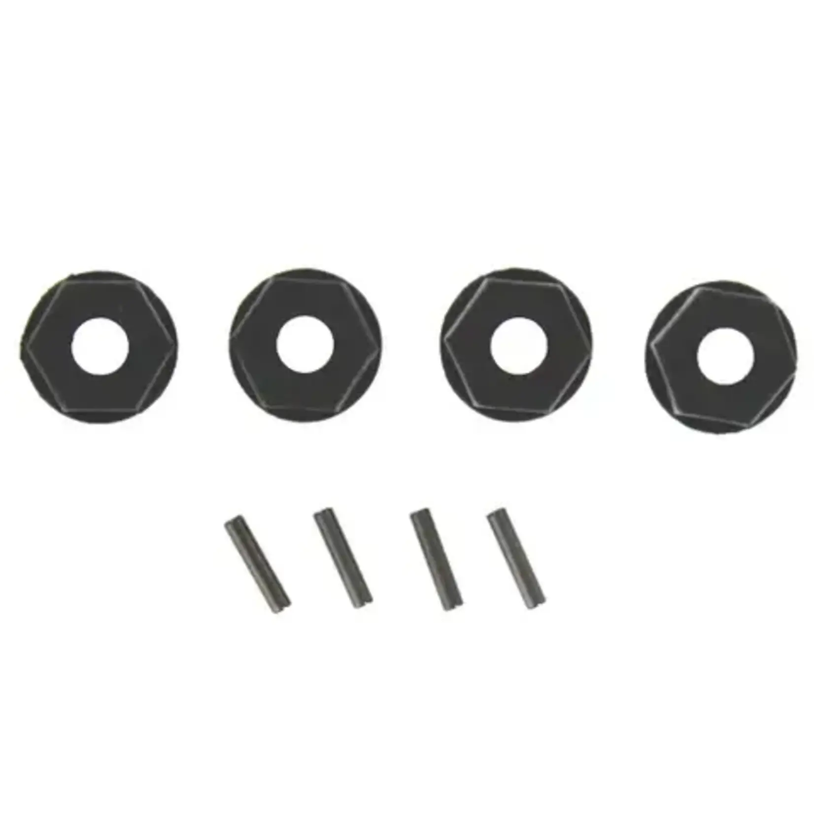 Red Cat RER02868 Redcat 12mm Wheel Hex W/ Pins (Plastic)(4pcs)