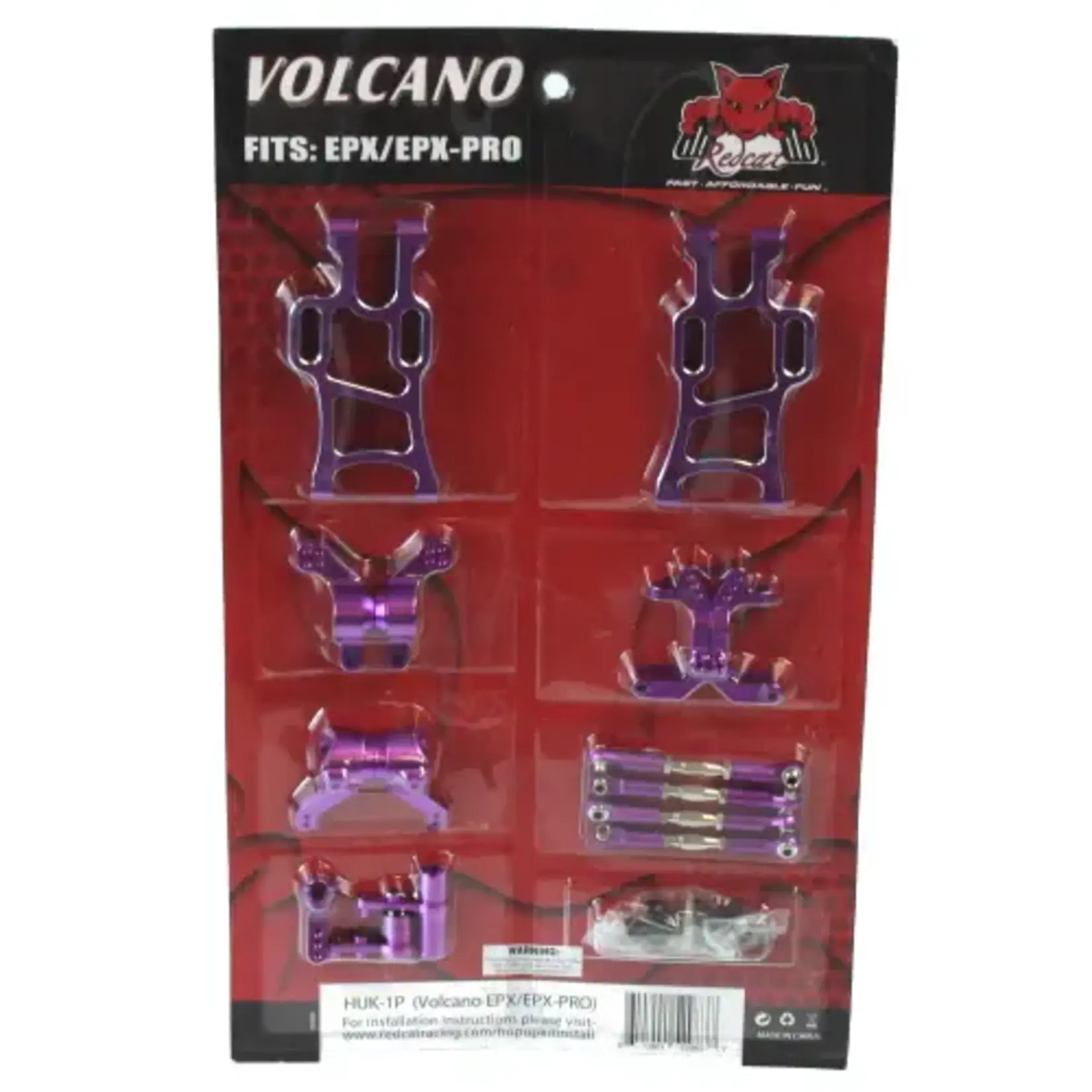 Redcat Racing RER08735 Redcat HUK-1P Aluminum Hop up Kit Volcano EPX/EPX Pro (Purple)(1pc)