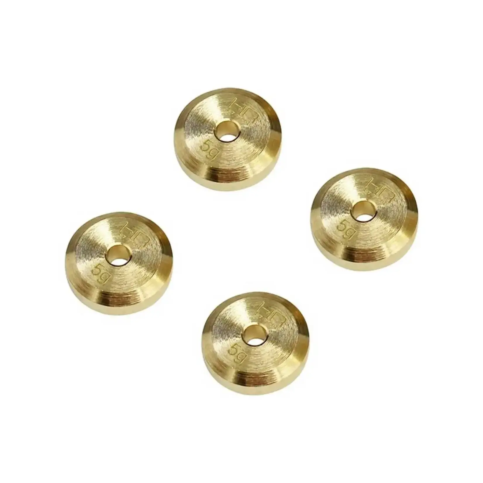 Hot Racing HRASXTF2604H Hot Racing Axial SCX24 Brass Axle Weight (4) (5g) (Use w/HRASXTF39W04)