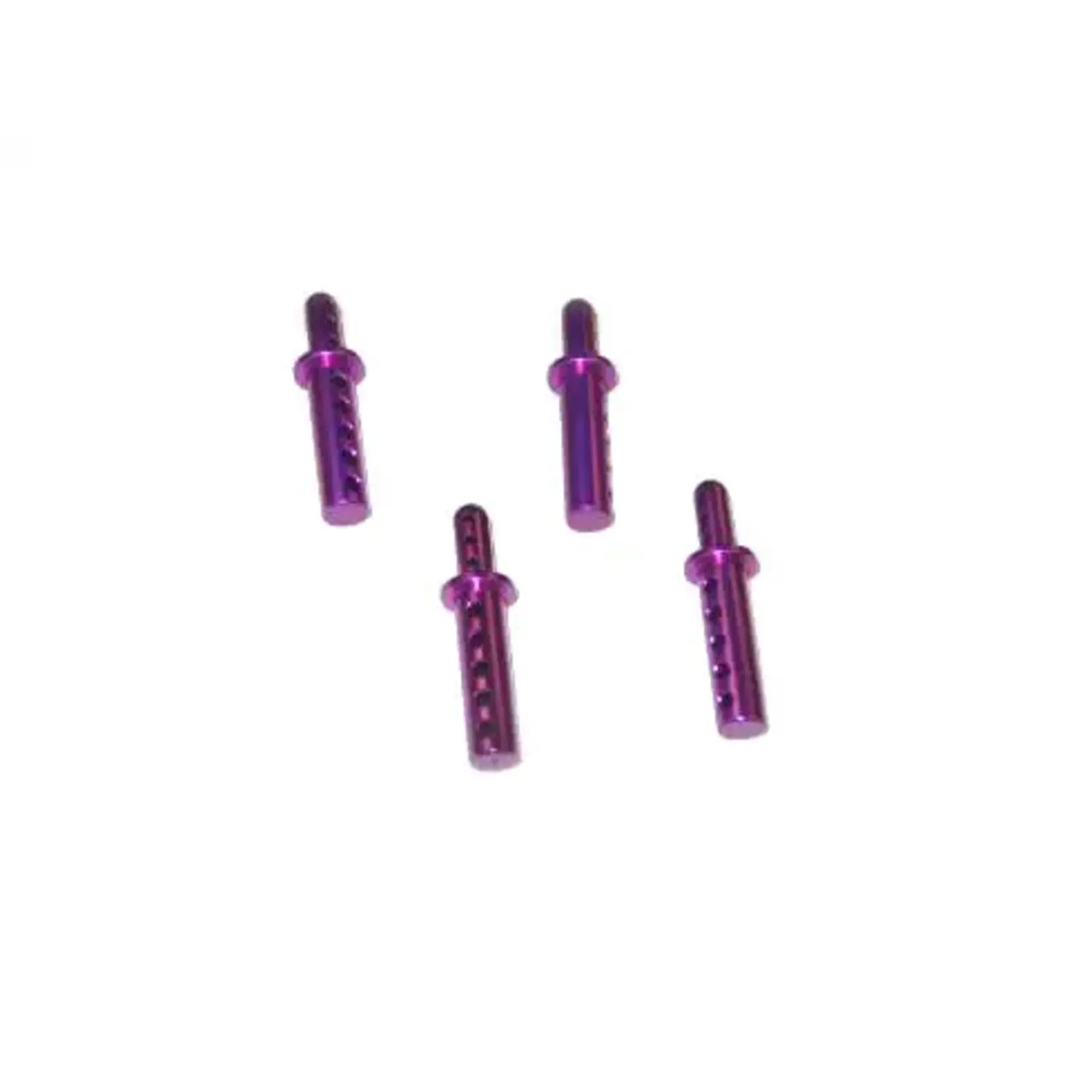 Red Cat RER00517 Redcat 08047 Aluminum body post (Purple) (4pcs)