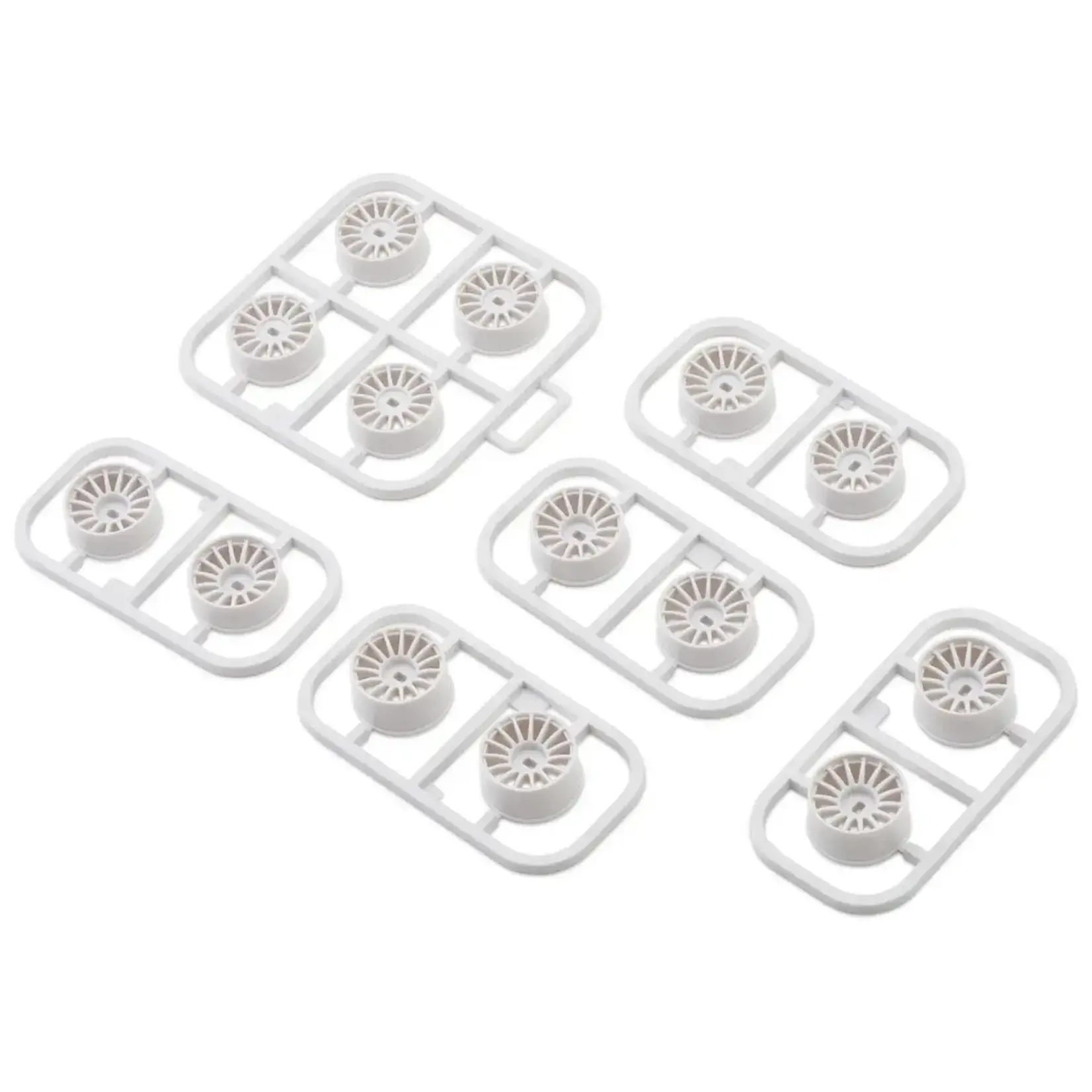 Kyosho KYOMDH100W Kyosho Mini-Z AWD Multi Spoke Wheel (14) (0/+1.5/+2.5/+3.5 Offsets) (White)