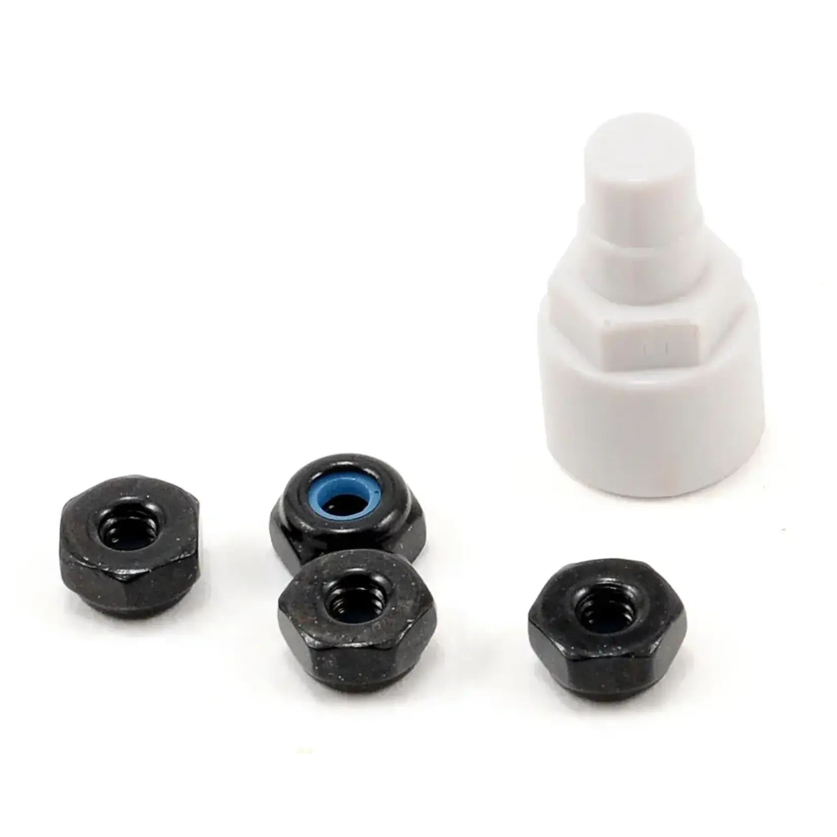 Kyosho KYOMZW13BK Kyosho Steel Wheel Nut Set w/Wrench (Black) (4)