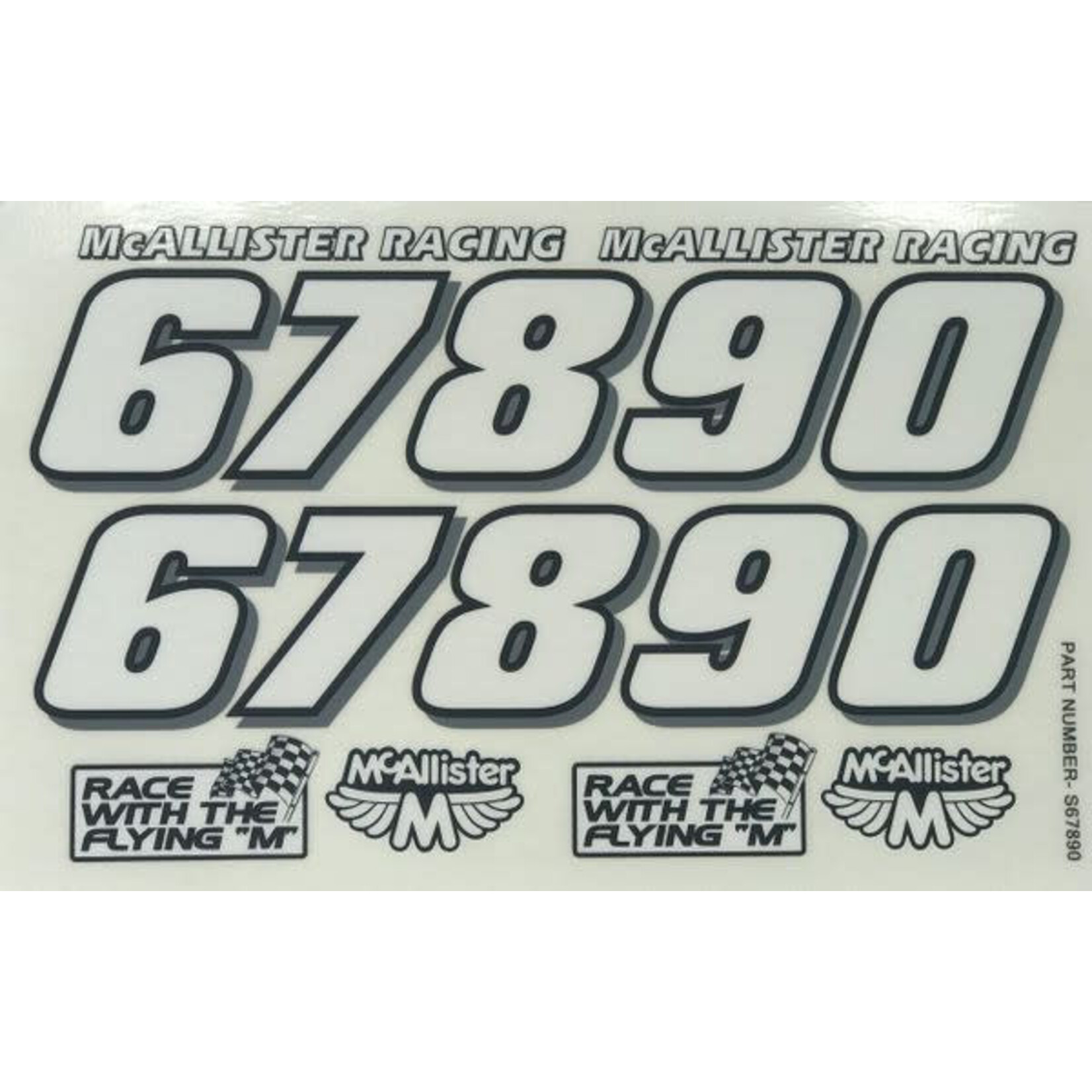 McAllister MCAS6-0 McAllister Small Numbers 6-0