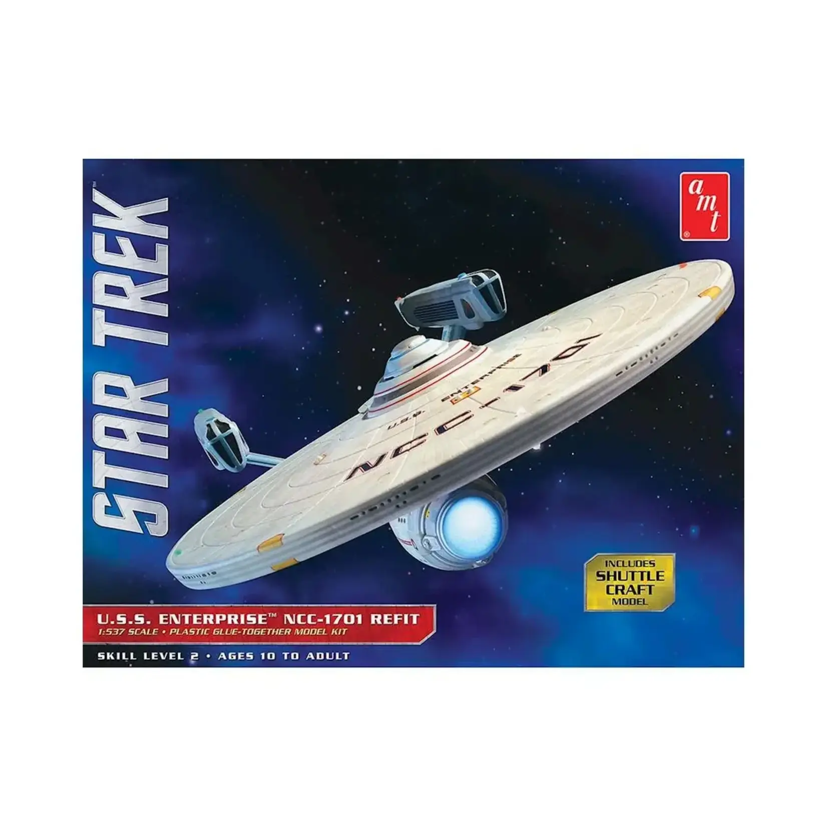 AMT AMT1080 AMT 1/537 Scale Star Trek USS Enterprise Refit Model Kit
