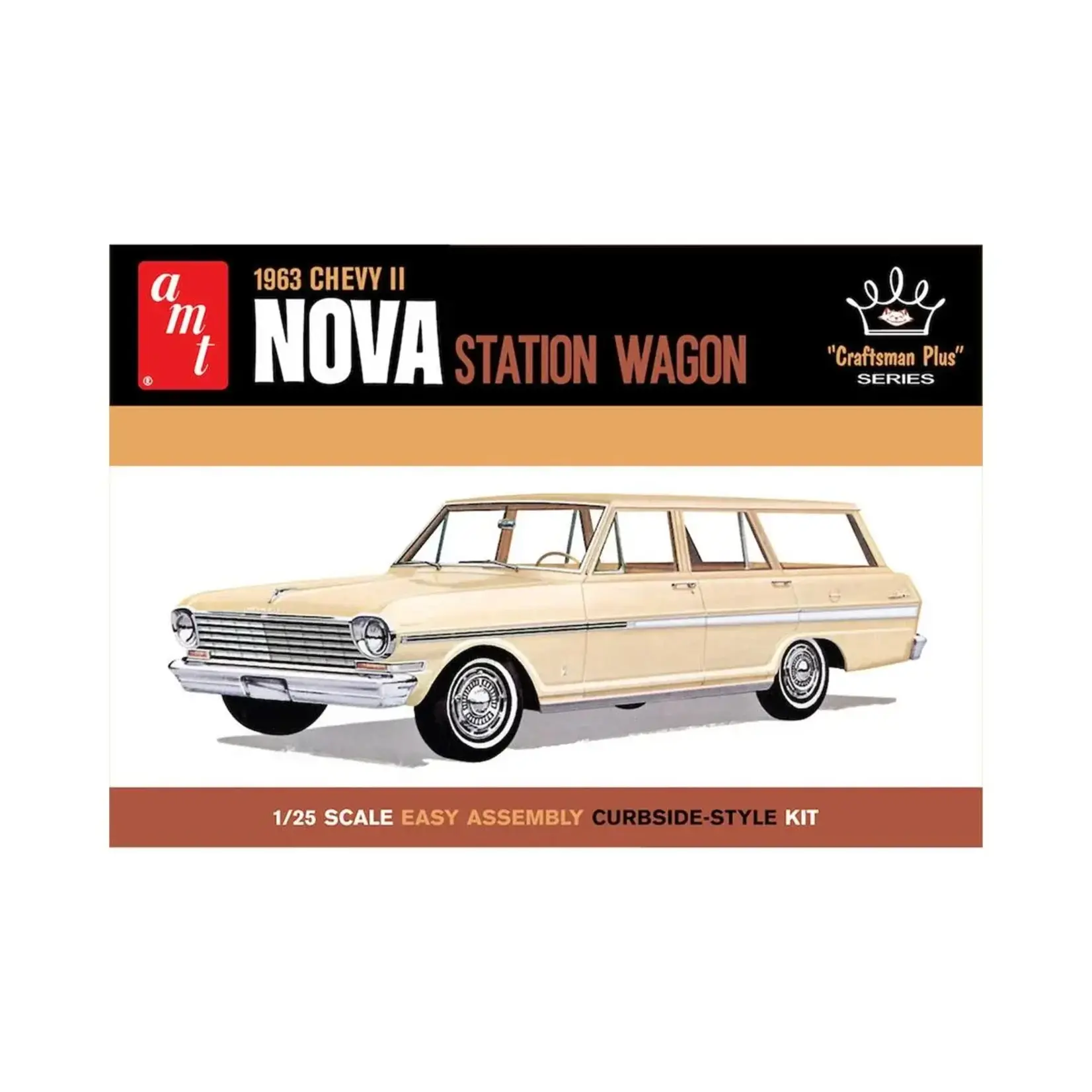 AMT AMT1202 1/25 1963 Chevy II Nova Station Wagon Craftsman