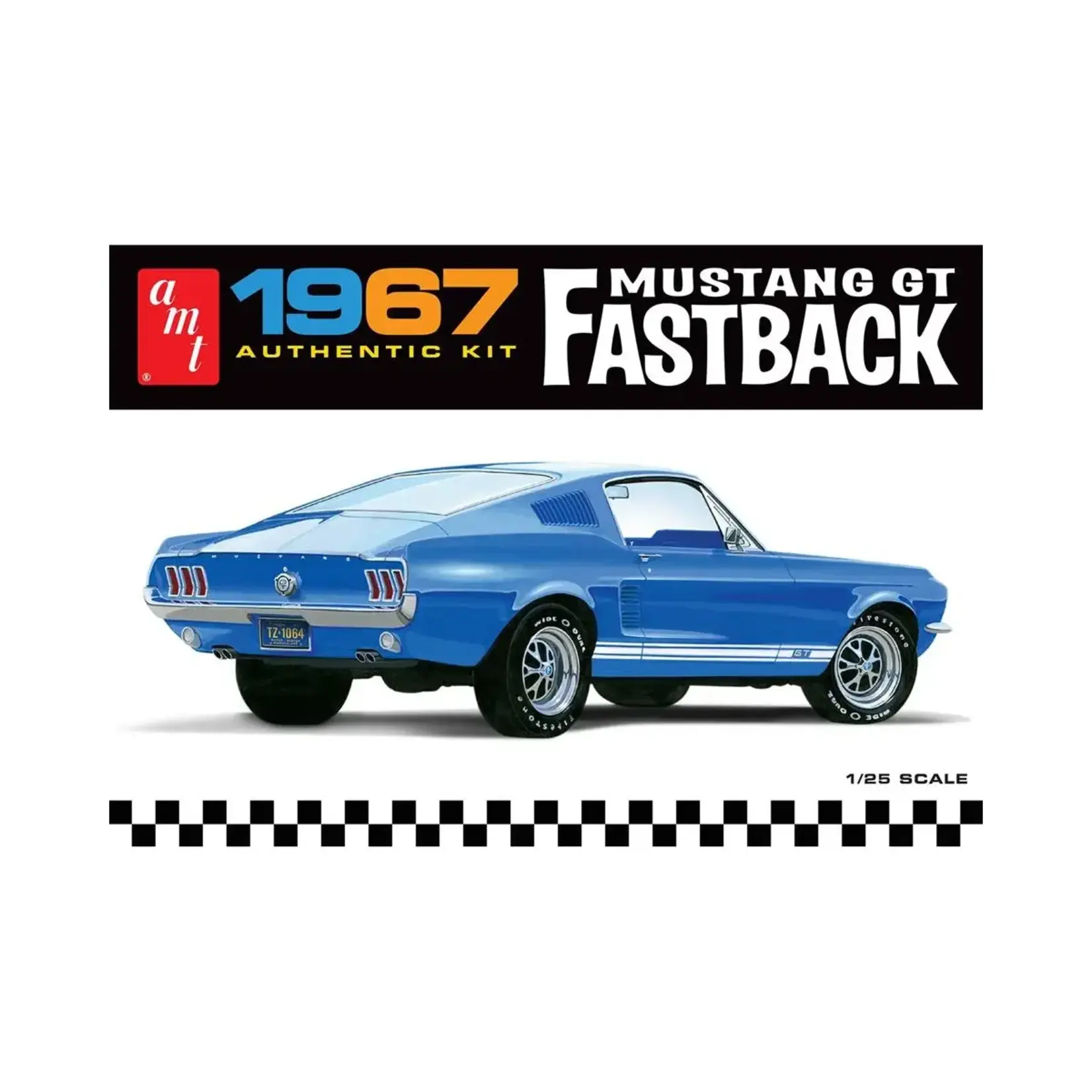 AMT AMT1241 AMT 1/25 1967 Ford Mustang GT Fastback Model Kit