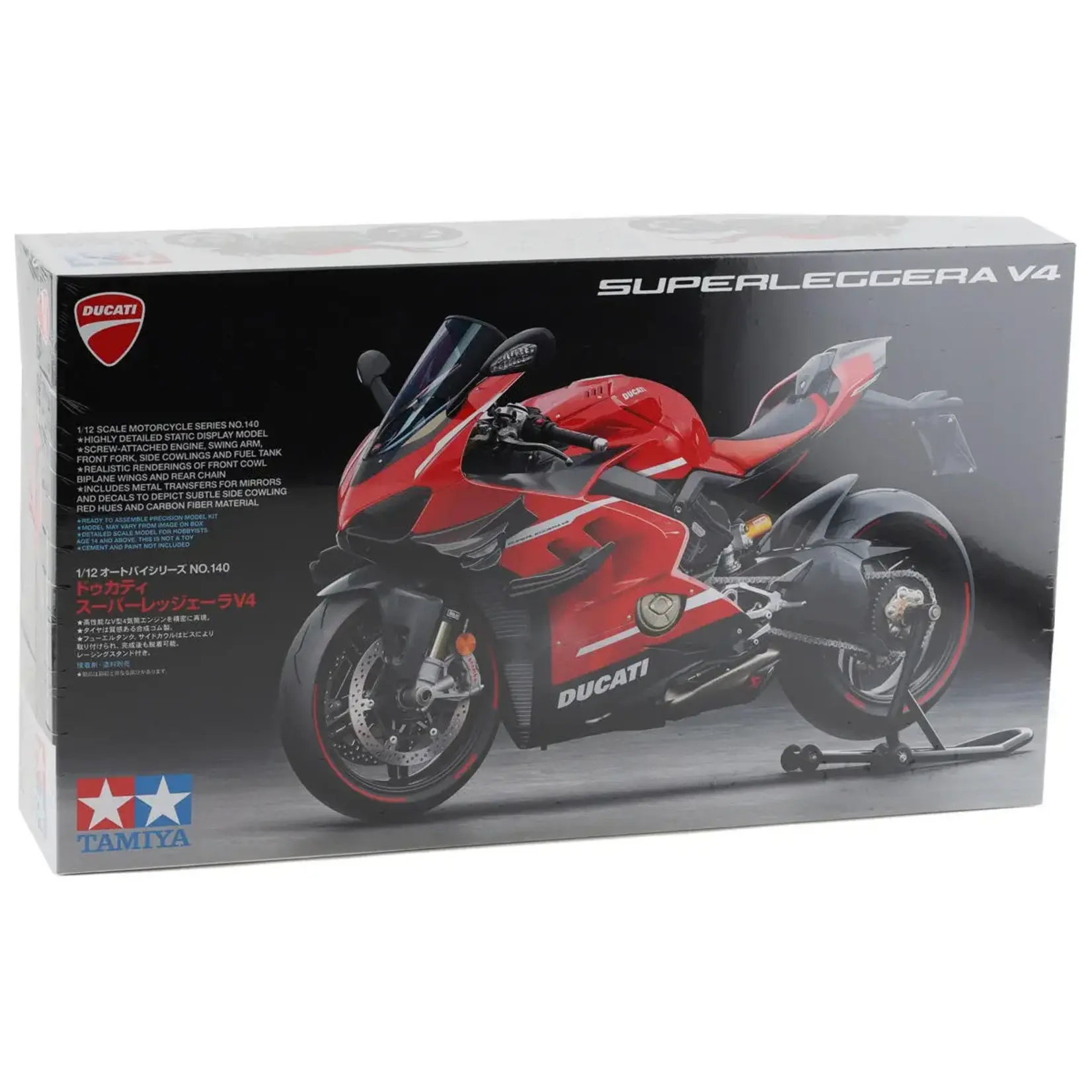 Tamiya TAM14140 Tamiya 1/12 Ducati Superleggera V4 Motorcycle Model Kit