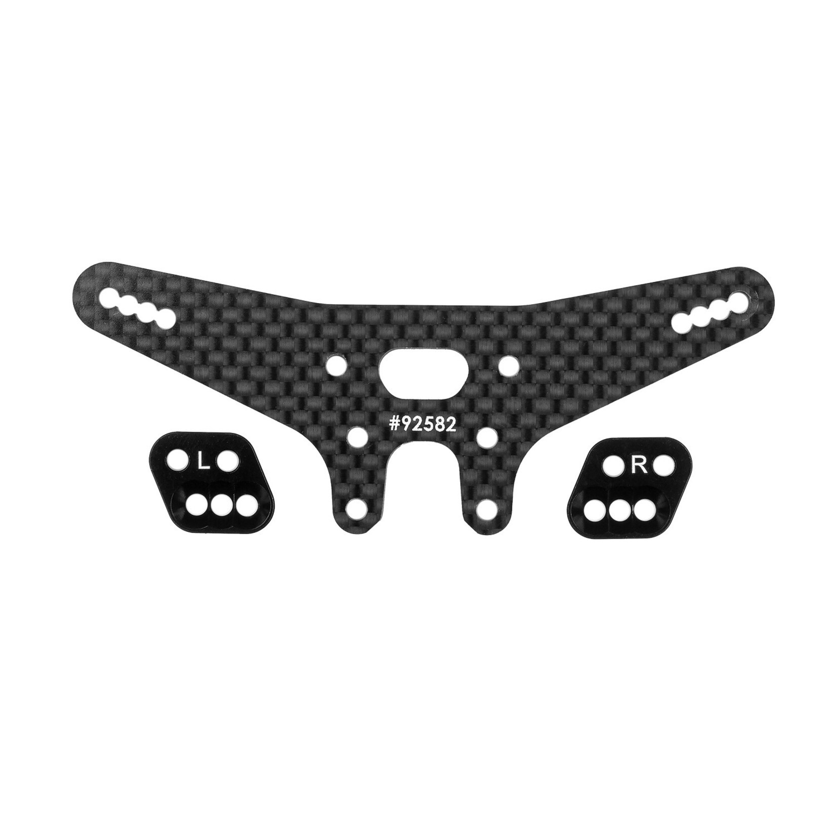 Team Associated ASC92578 Associated RC10B7.1 FT Gull Dropper And Rear Shock Tower Set, -2mm