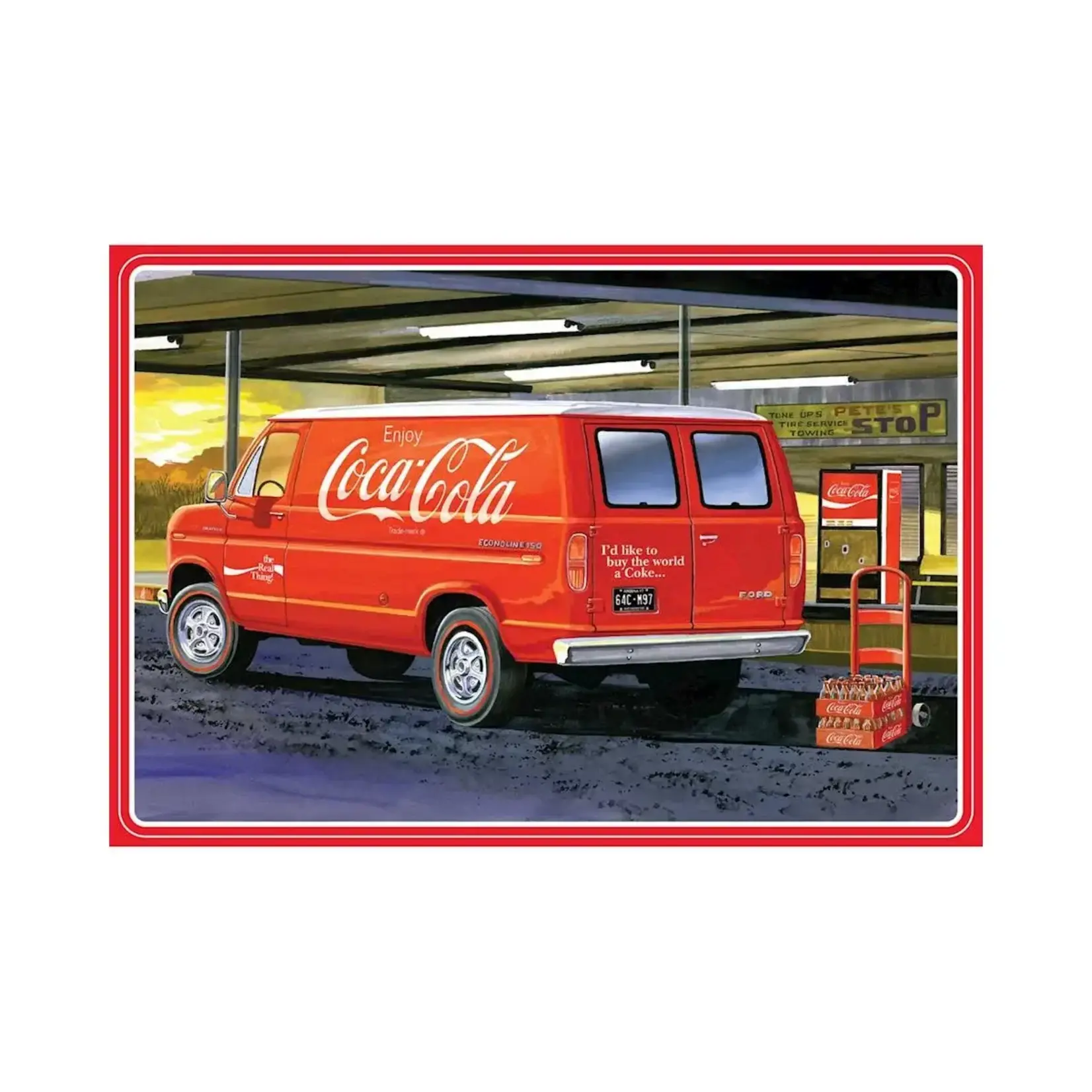 AMT AMT1173M AMT 1/25 1977 Ford Van w/Vending Machine Coca-Cola