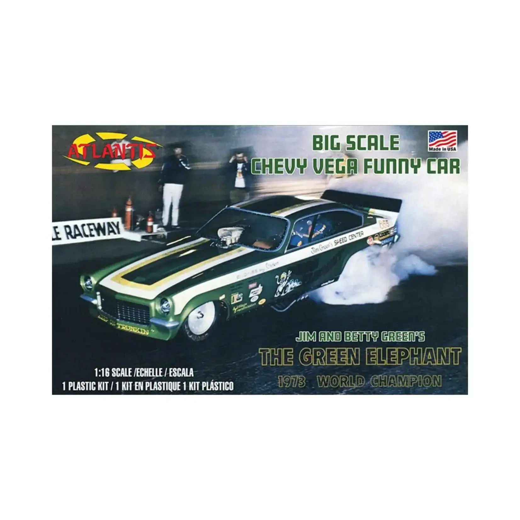 Atlantis AANH1494 Atlantis Green Elephant Vega Funny Car 1/16