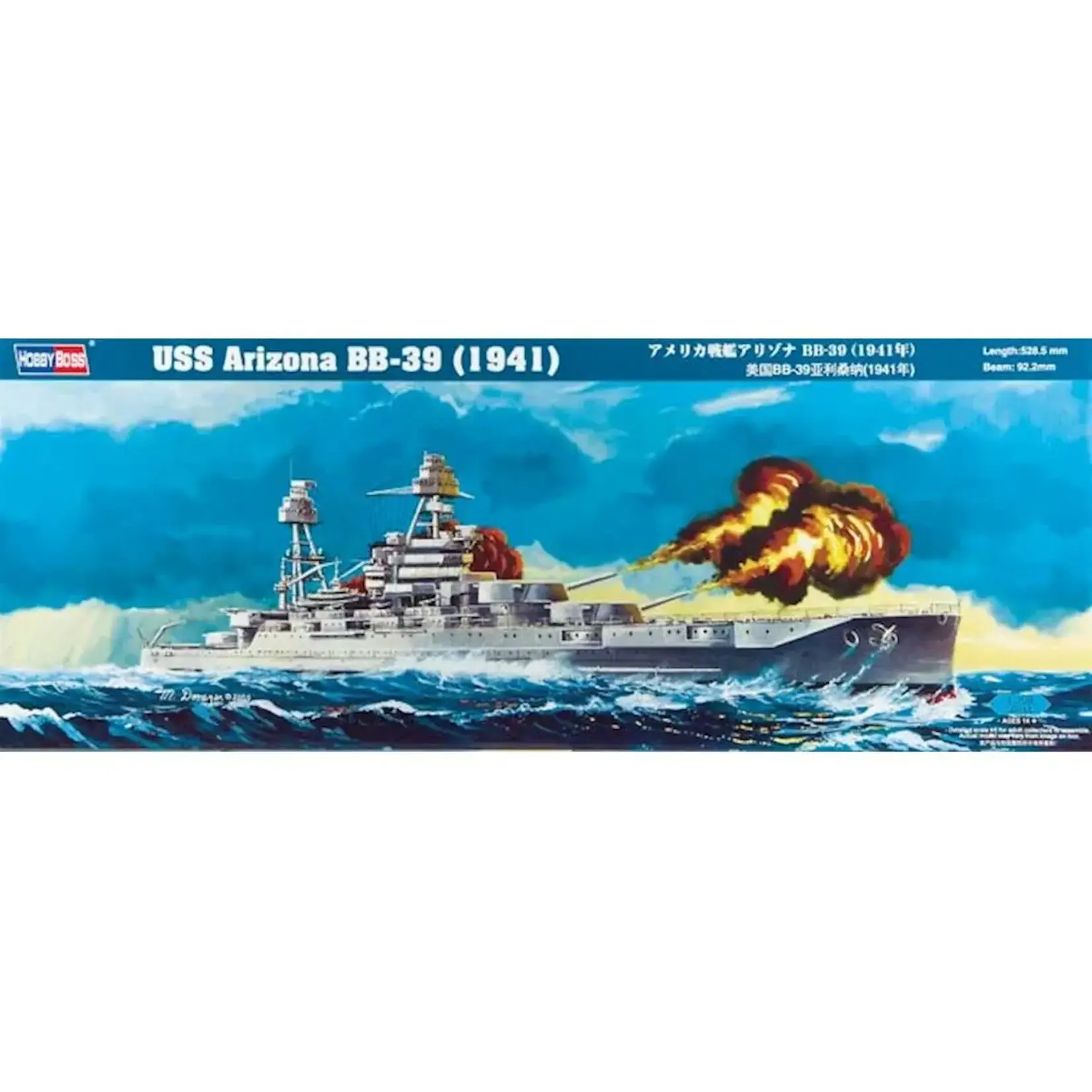 Hobby Boss 1/350 Scale Ship Series USS Arizona BB-39 Plastic Model