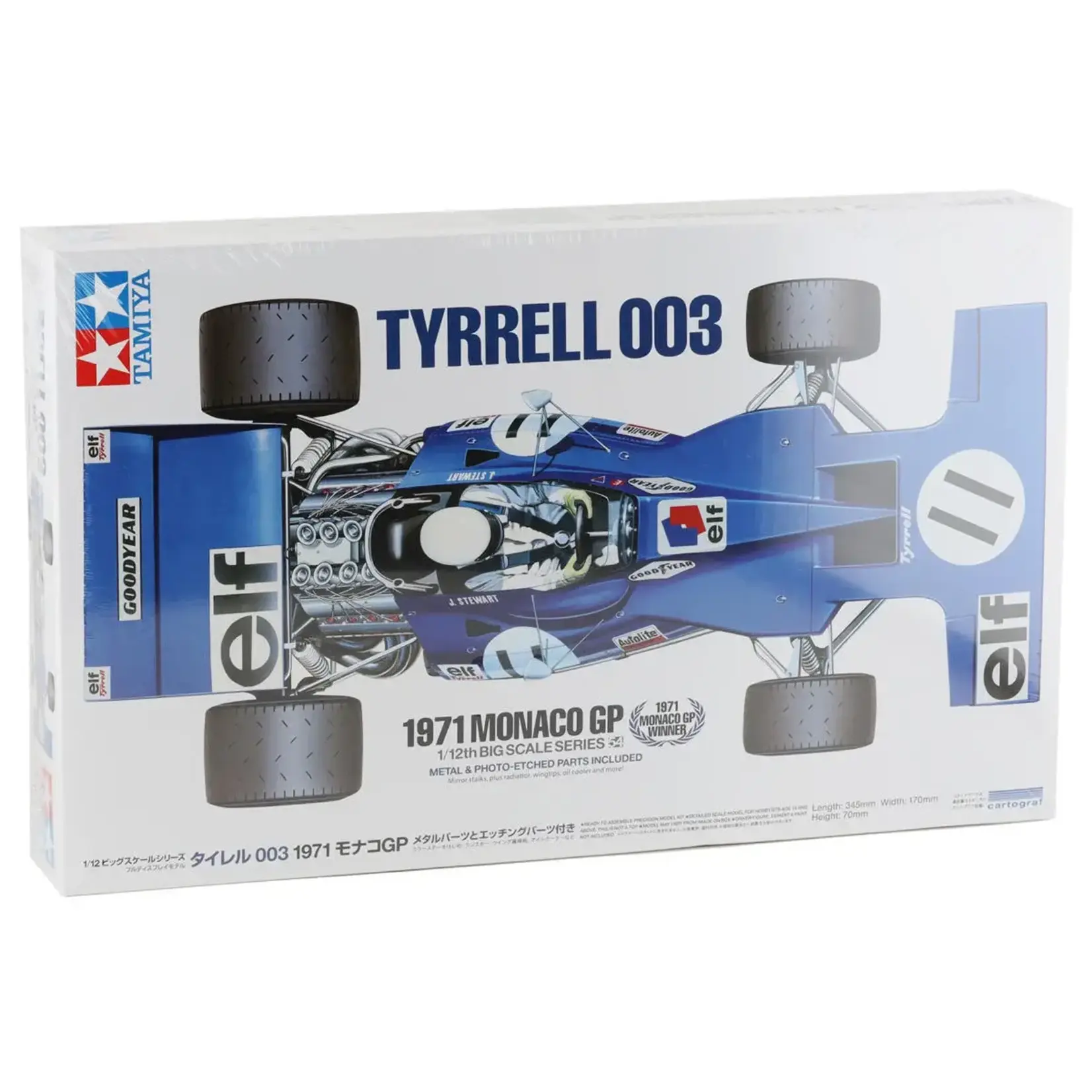 Tamiya TAM12054 Tamiya 1/12 Tyrrell 003 1971 Monaco GP Model Kit