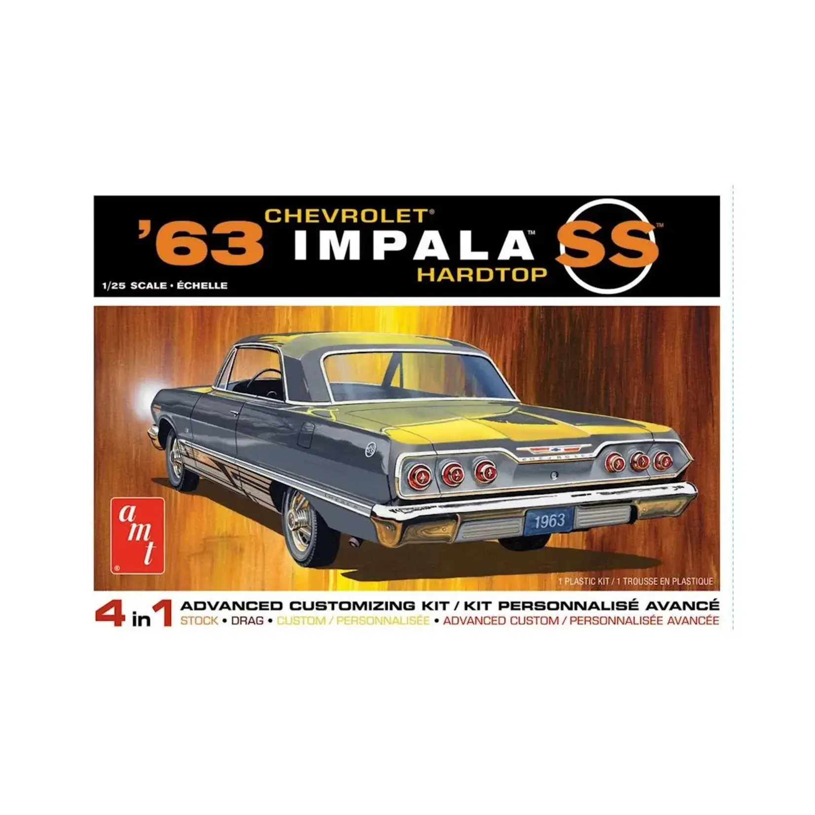 AMT AMT1149M AMT 1/25 1963 Chevy Impala SS Model Kit