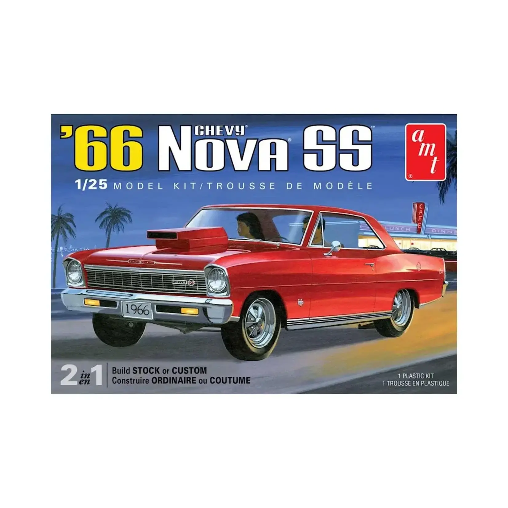 AMT AMT1198M AMT 1 25 1966 Chevy Nova SS  2-in-1 Kit