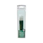 RBMRSET9139 Royal Brush Manufacturing Value Brush Set Gold Taklon 6pc Detail