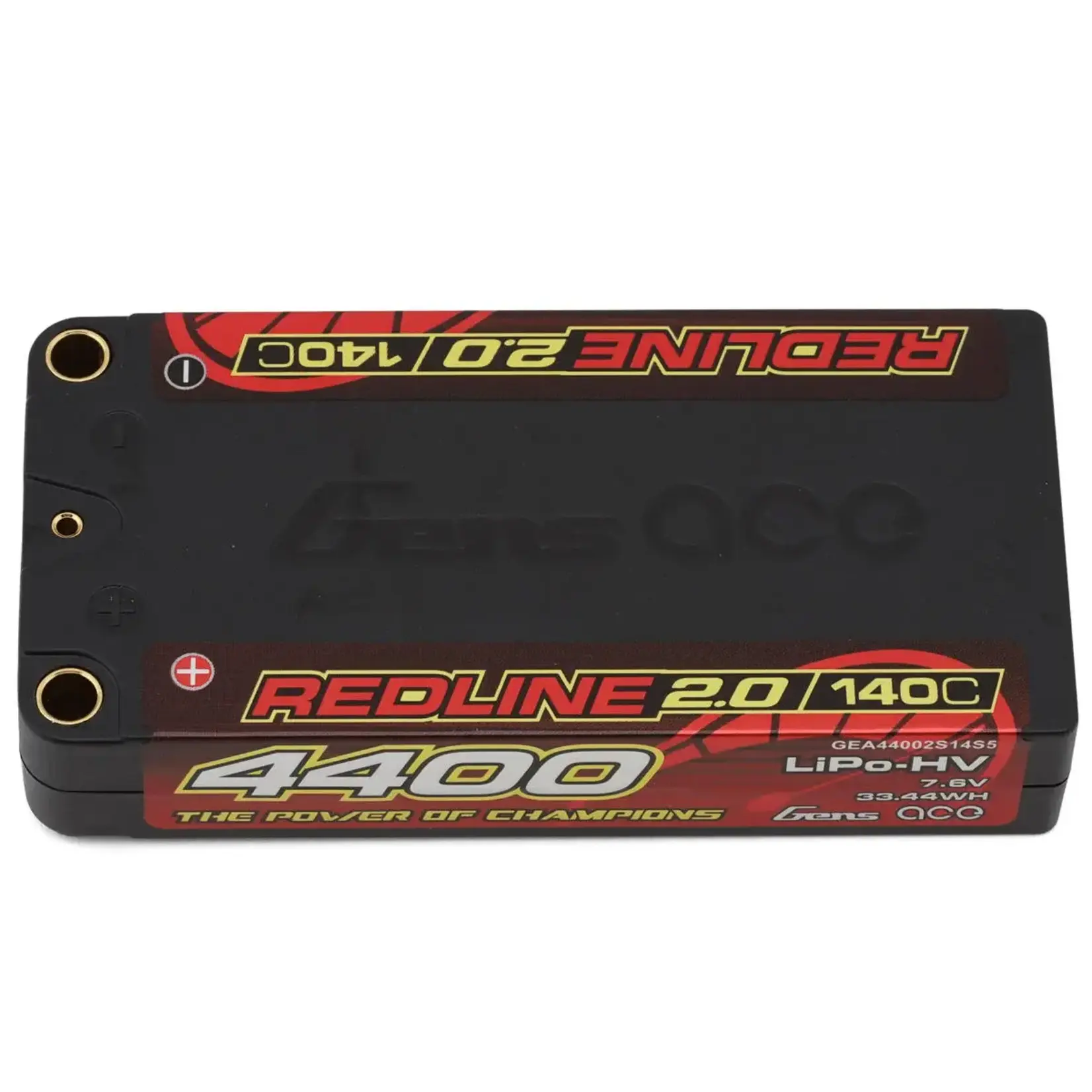 Gens Ace **GEA44002S14S5 Gens Ace Redline 2.0 2S Shory LiHV Battery 140C (7.6V/4400mAh) w/5mm Bullets