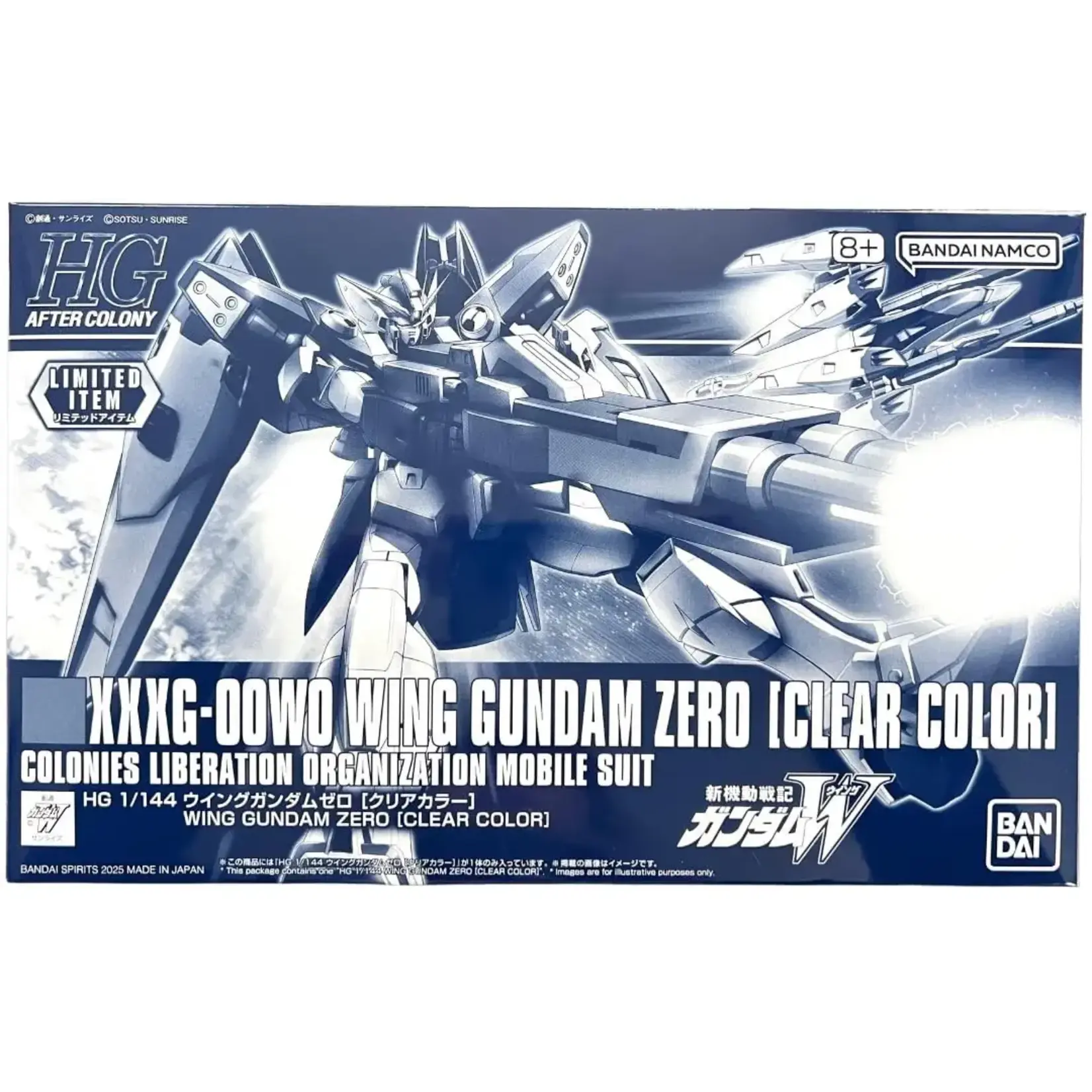 Bandai BANF2654122 Premium Bandai HG Wing Gundam Zero [Clear Color]