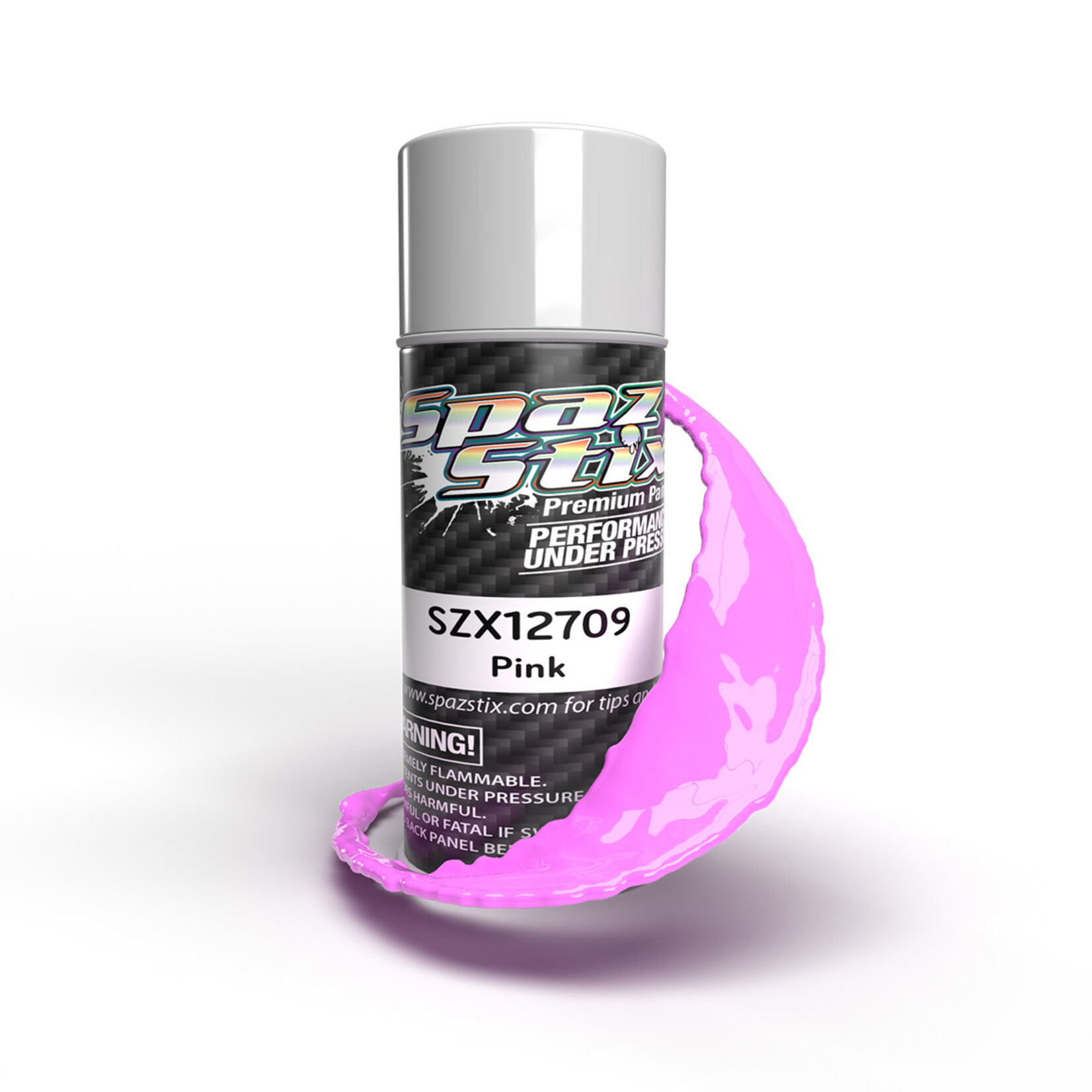 Spaz Stik SZX12709 Spaz Stix Solid Pink Aerosol Paint, 3.5oz Can