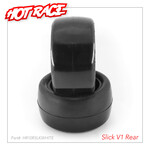 Hot Race HR003-2111 Hot Race  1/10 Tyres  Rear Slick V1 2WD/4WD WHITE COMPOUND +INS