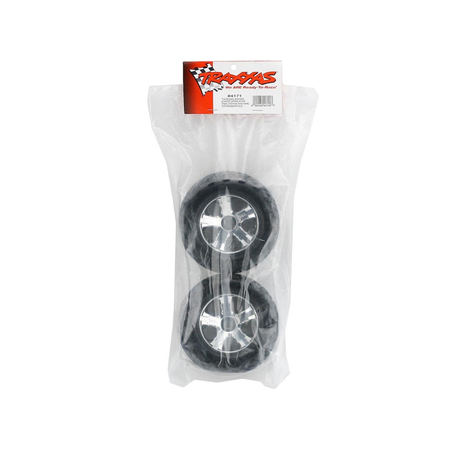 Traxxas TRA4171 Traxxas Nitro Stampede Talon Pre-Mounted 2.8" Tires w/All-Star Front Wheels (2) (Chrome)