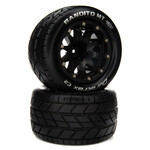 DuraTrax DTXC5536 DuraTrax Bandito MT Belted 2.8" On-Road Truck Tires w/14mm Hex (Black) (2)
