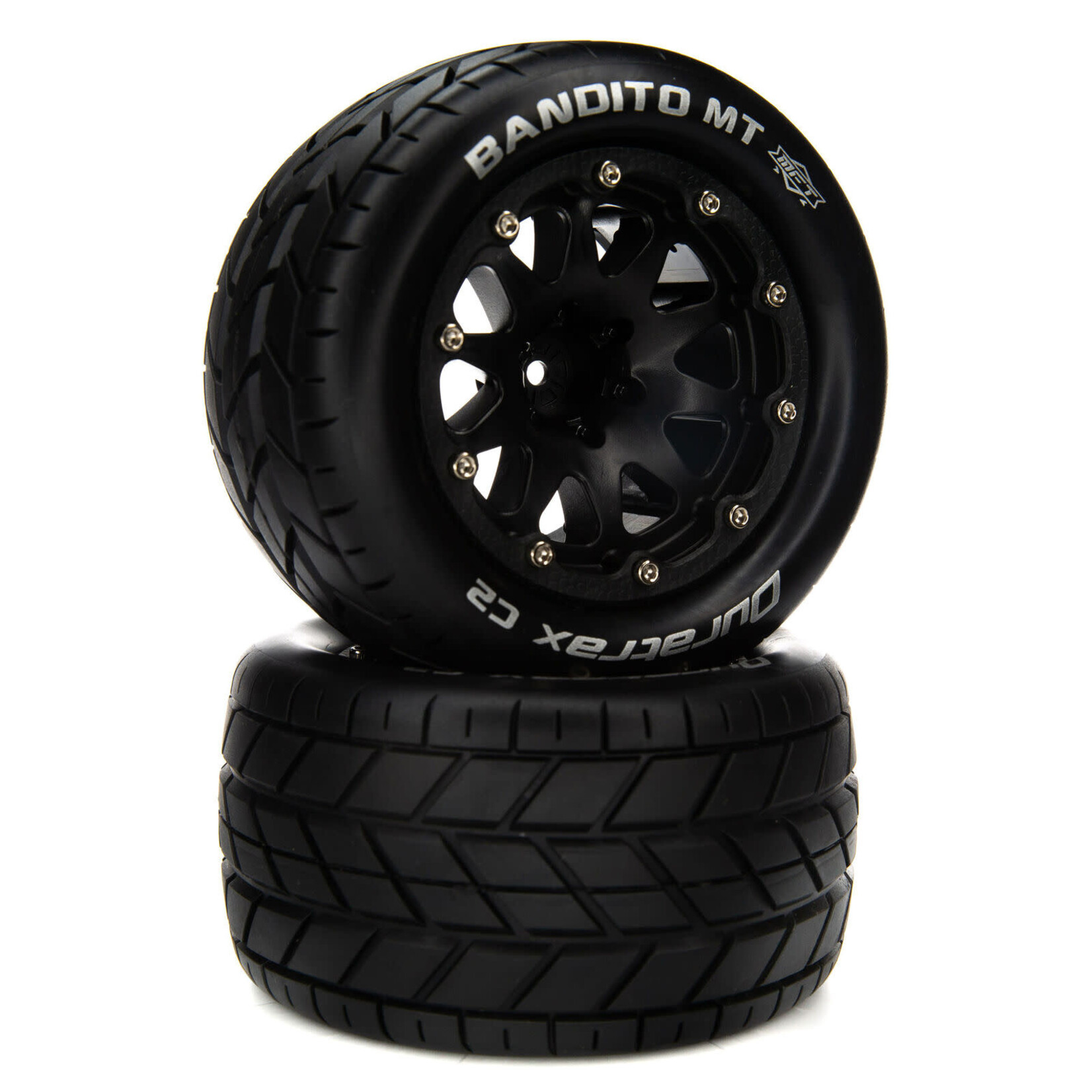DuraTrax DTXC5536 DuraTrax Bandito MT Belted 2.8" On-Road Truck Tires w/14mm Hex (Black) (2)