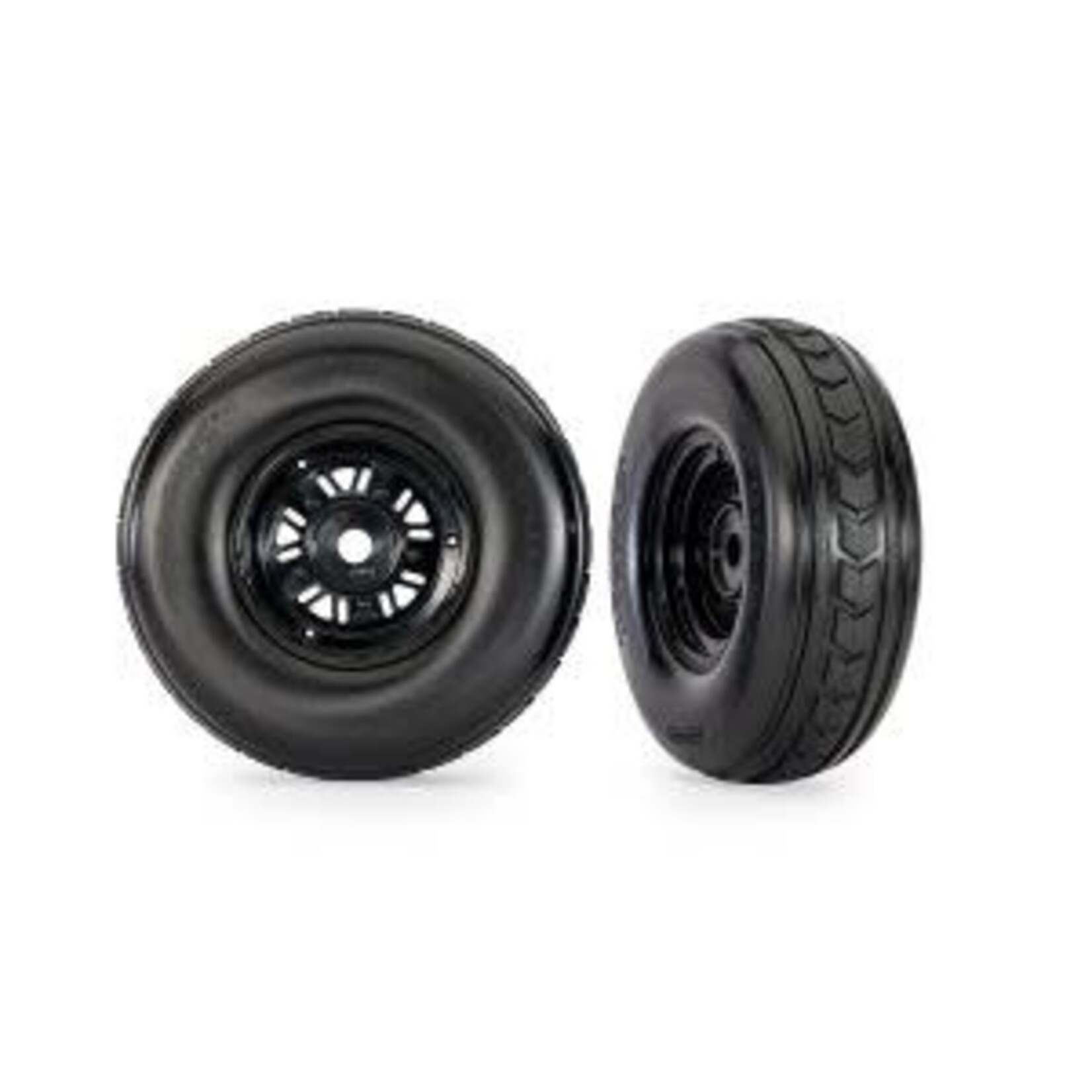 Traxxas TRA10972 Traxxas 3.2" Funco Black Front Wheels & Arrow Tires (2)