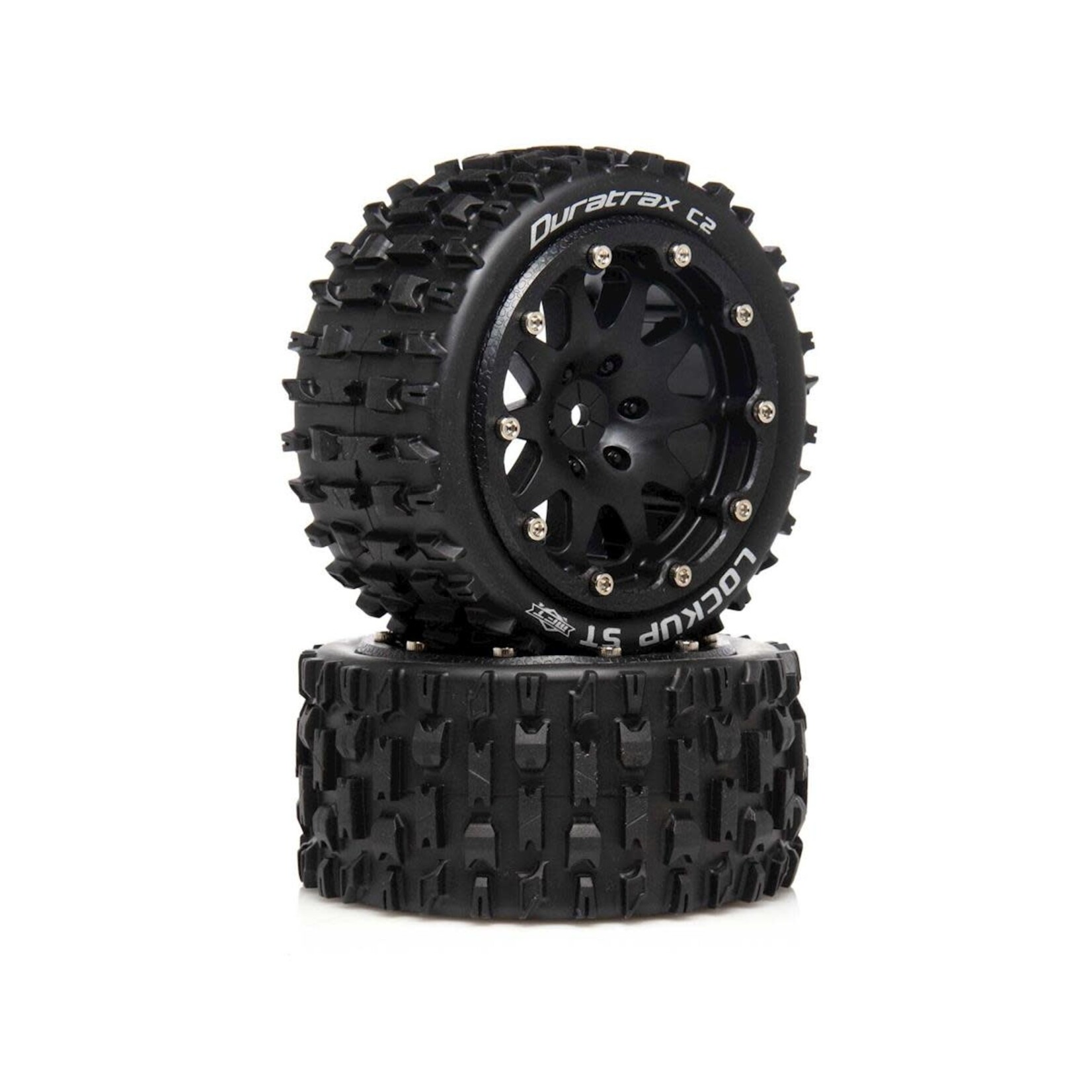 DuraTrax DTXC5532 DuraTrax Lockup ST Belted 2.8" 2WD Rear Truck Tires (Black) (2) (0 Offset)