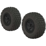 Arrma AR550042 Arrma dBooots Fortress SC Tire Set Glued Black (2)