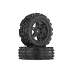 Arrma ARA550015 Arrma Sand Scorpion DB Tire Wheel Glued Black Front (2)