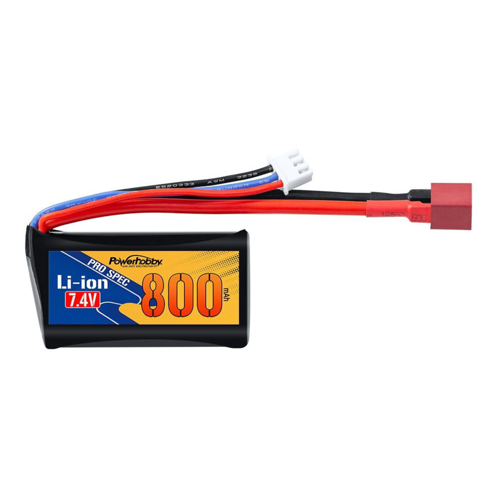 Power Hobby PHBPH2S800MAH14500 Power Hobby Li-ion 7.4V 800mAh Battery with Deans Plug : BlackZon Slyder