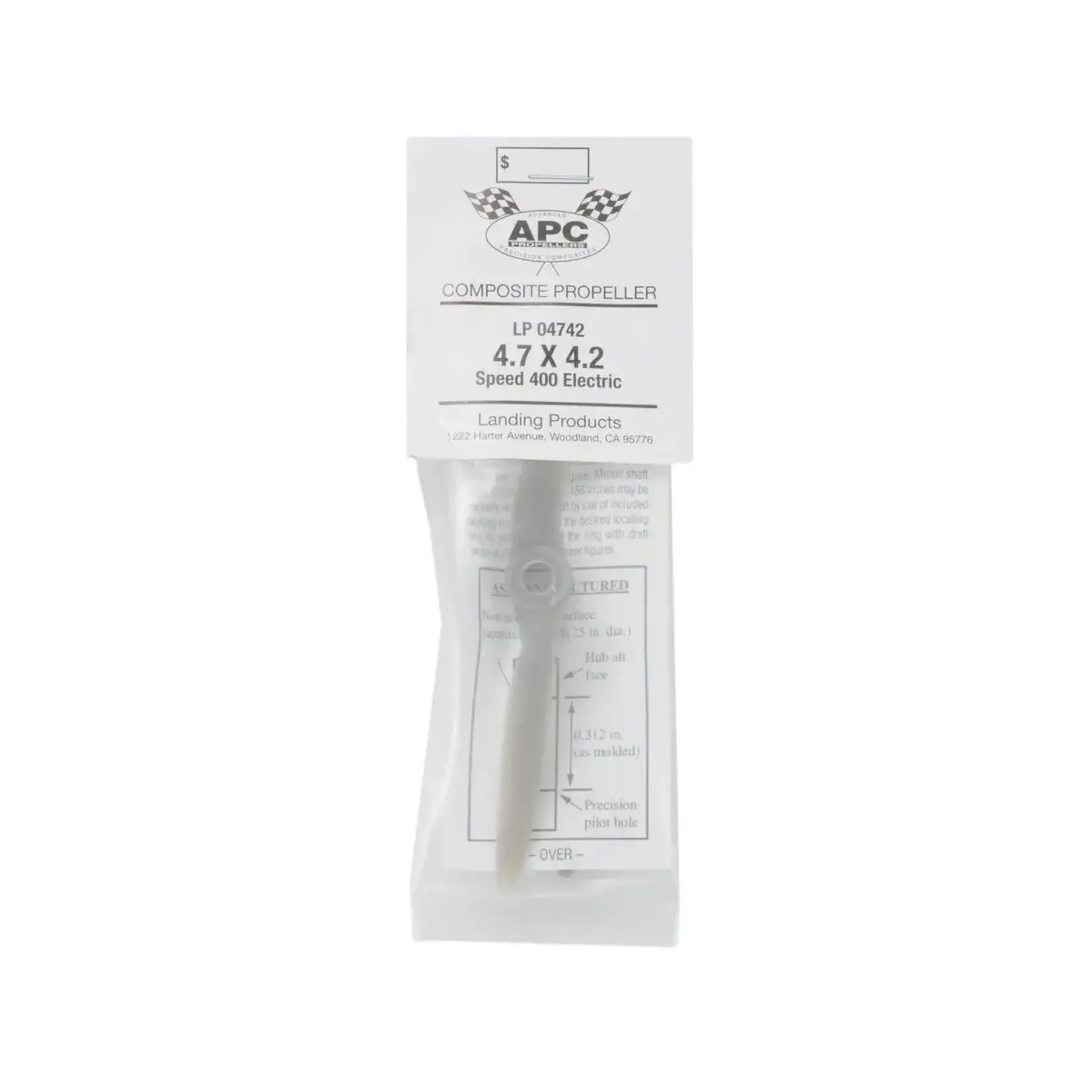 APC APCLP04742 APC 4.7x4.2 Speed 400 Electric Propeller