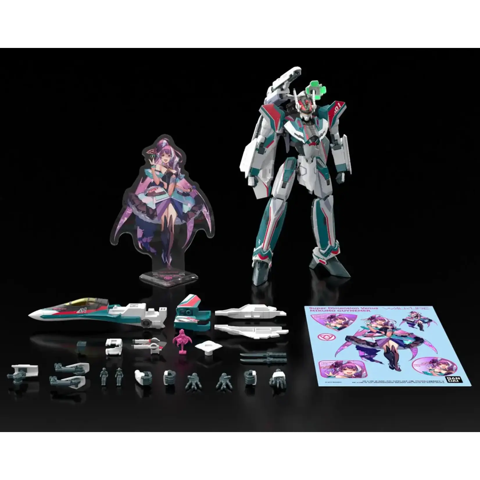 Bandai BAN2844652 Bandai HG 1/100 VF-31S Siegfried (Arad Moldres Use) Deluxe Set "Macross"