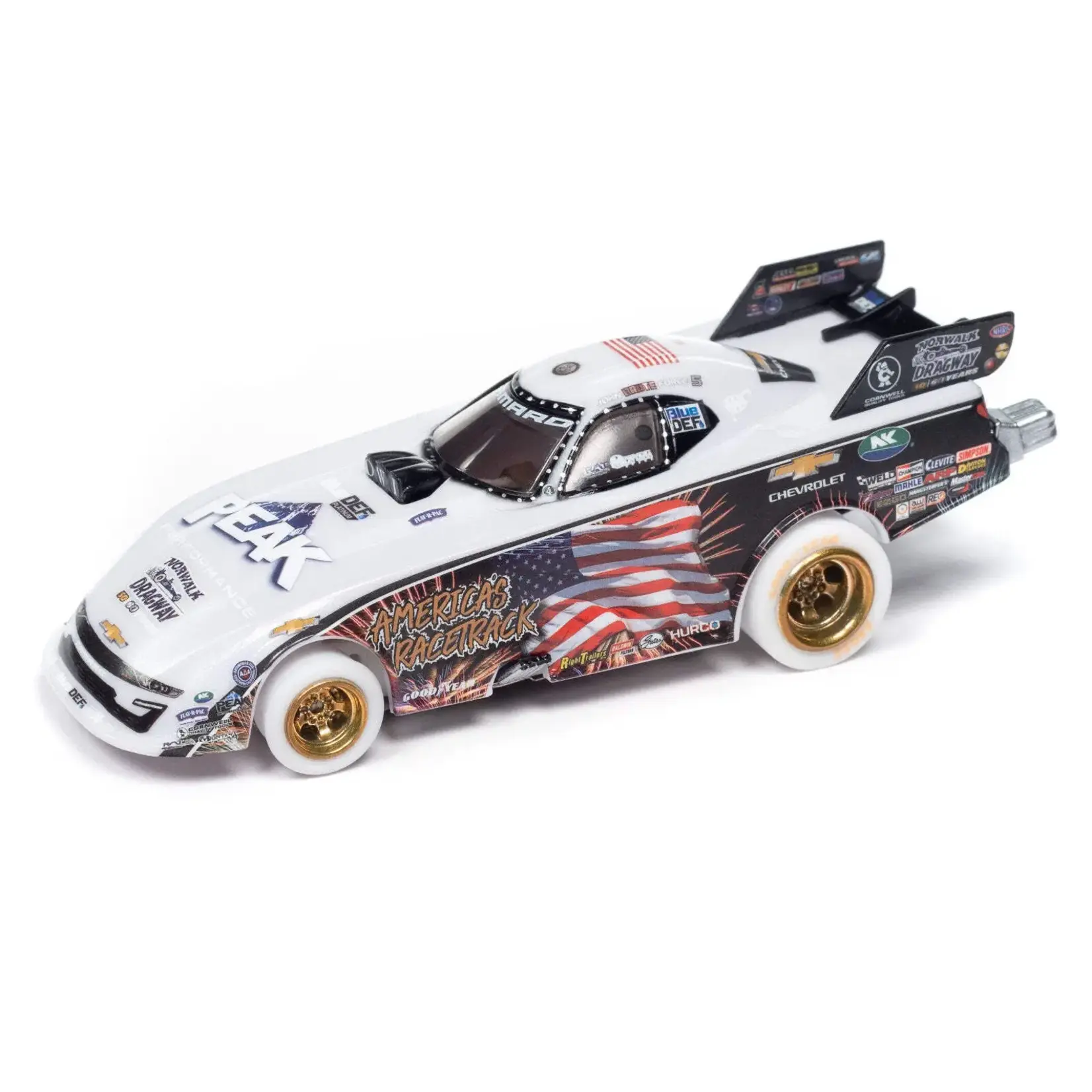 Auto World SC405-1IW Auto World John Force NHRA 2023 Chevy Camaro Funny Car Chase