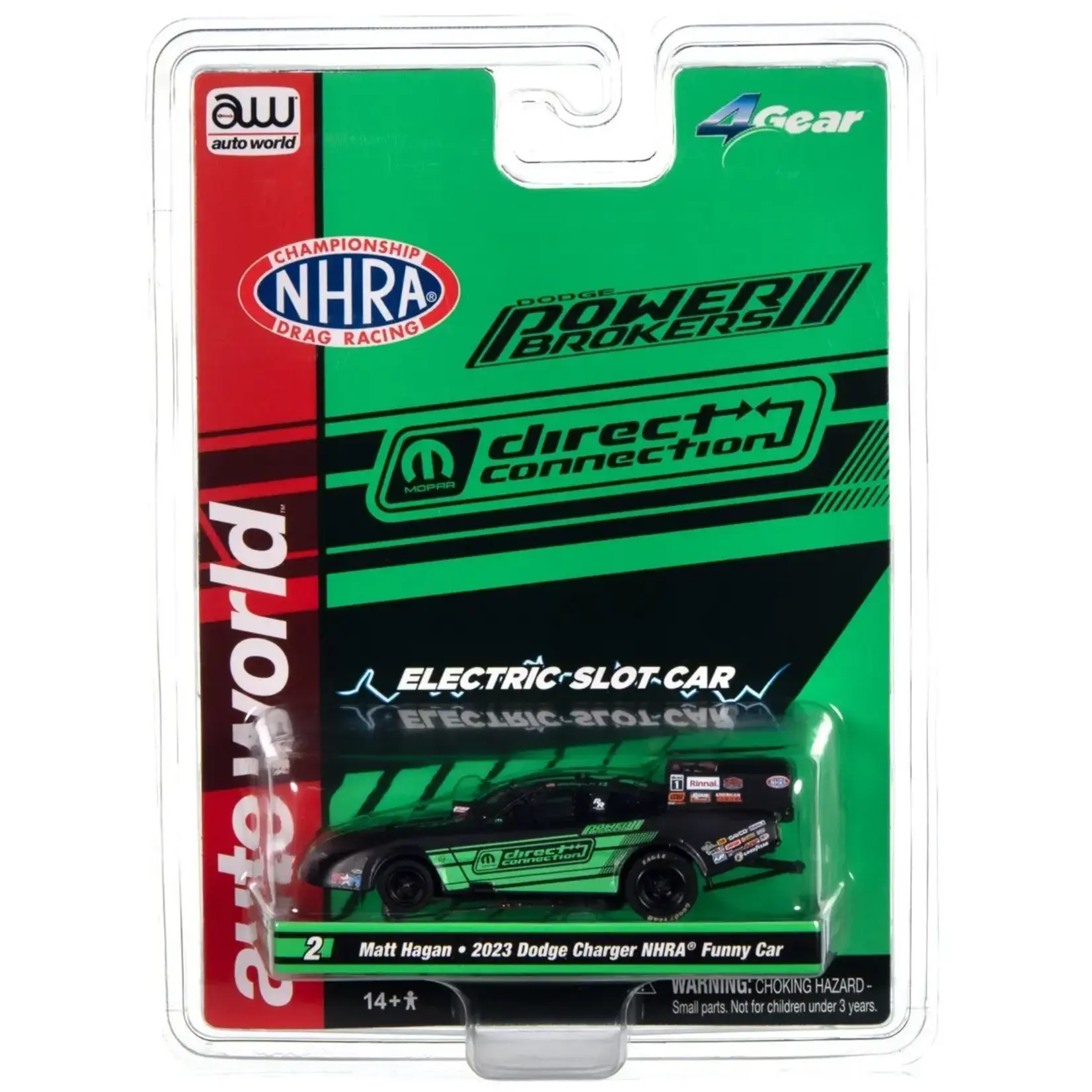Auto World SC405-2 Auto World Matt Hagan NHRA 2023 Dodge Charger Funny Car
