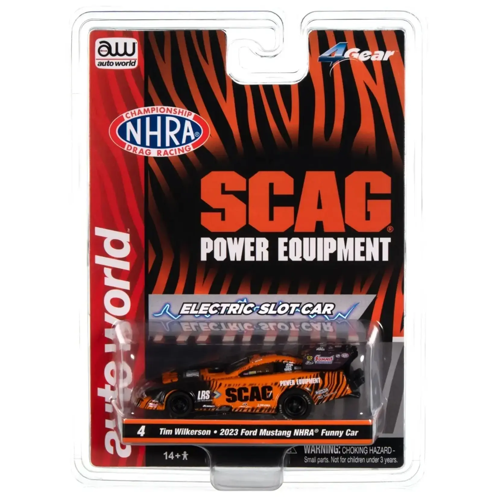 Auto World SC405-4 Auto World Tim Wilkerson NHRA 2023 Ford Mustang Funny Car