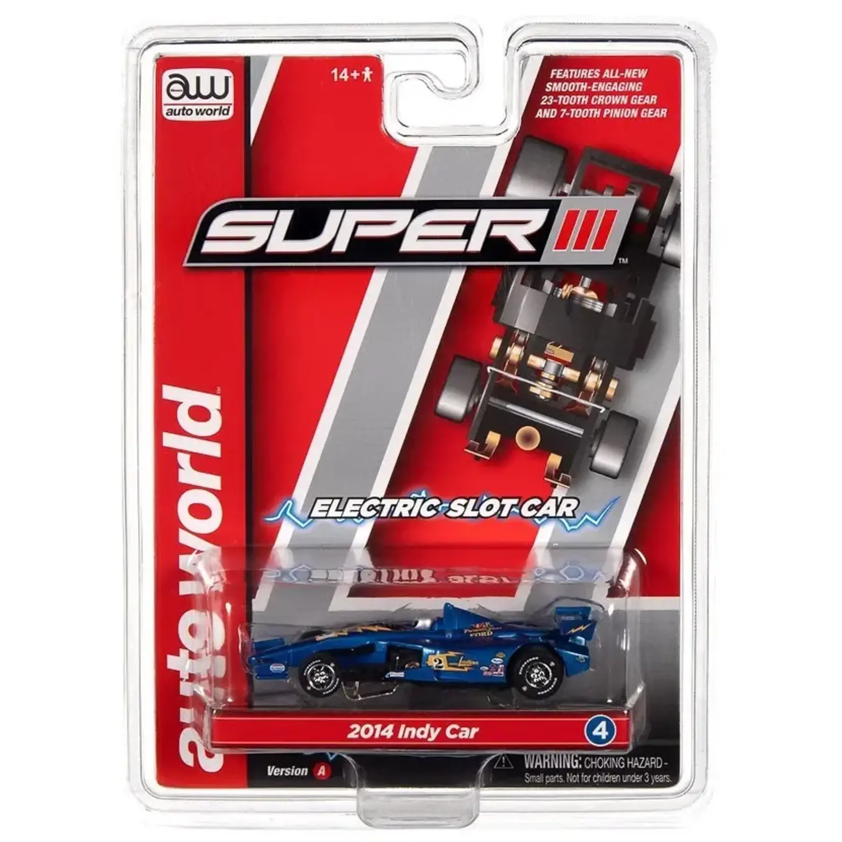 Auto World SC383-A4 Auto World Super III 2014 Indy Car JL Special Blue #2