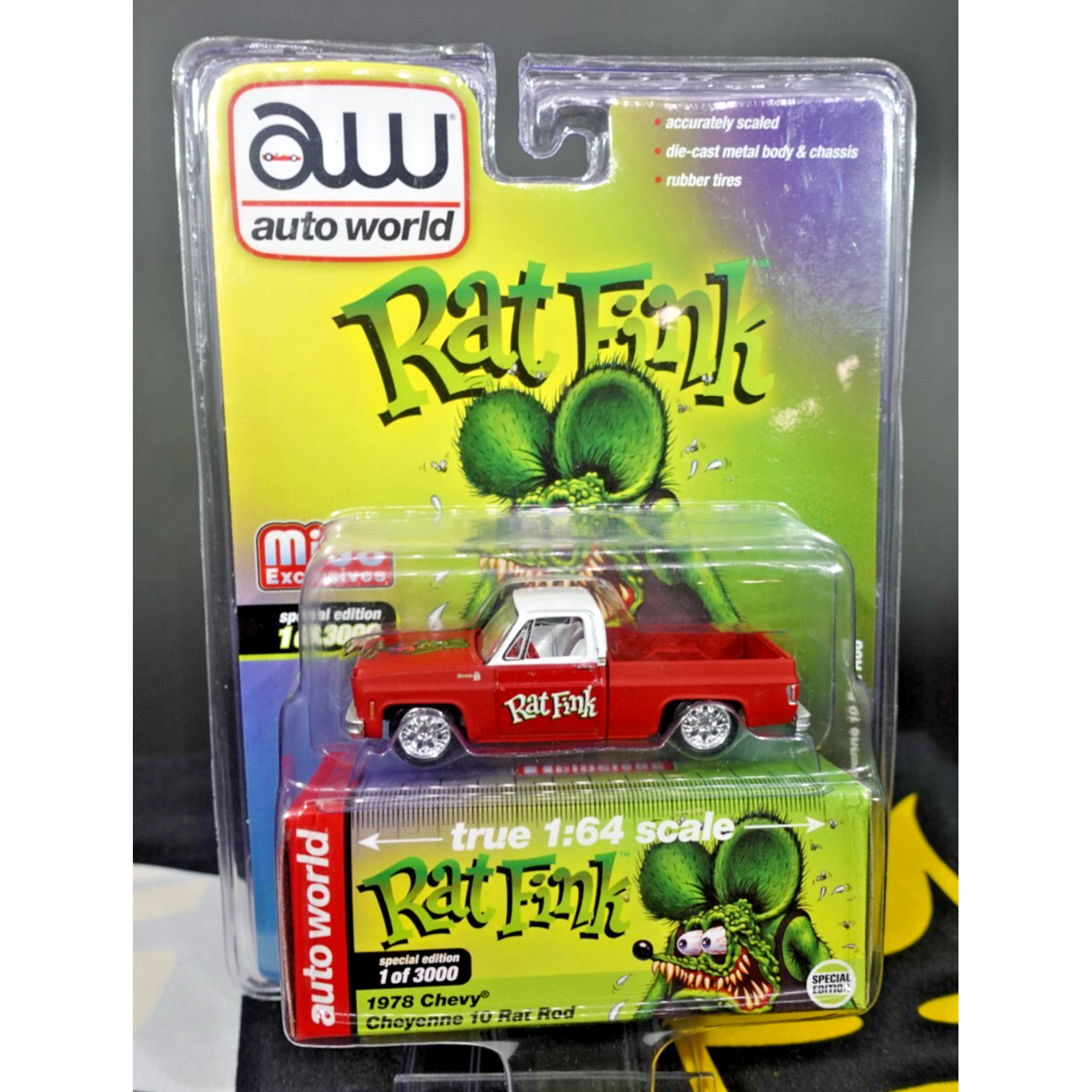 Auto World CP7723-A Auto World 1978 Chevy Cheyenne 10 Rat Rod Ed Roth's Rat Fink