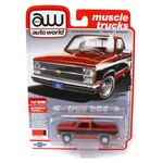 Auto World AWSP081B Auto World 1984 Chevy Silverado 10 Fleetside Red Orange